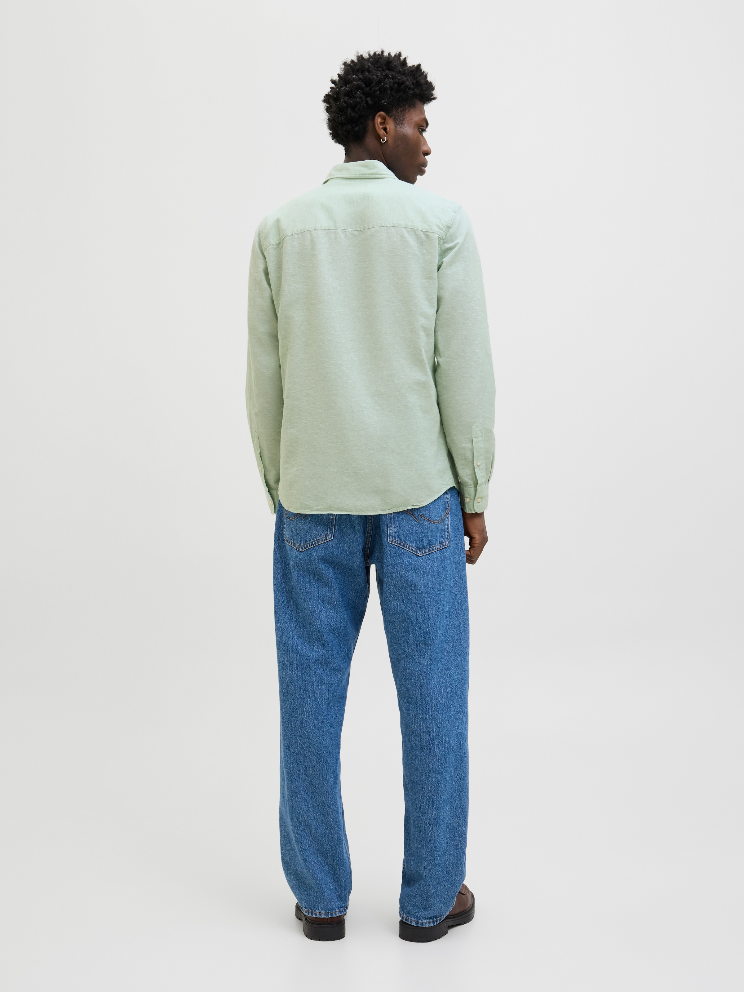 Jack & Jones Langarmhemd »JJEBREEZE SHIRT LS SN« mit Hemdkragen