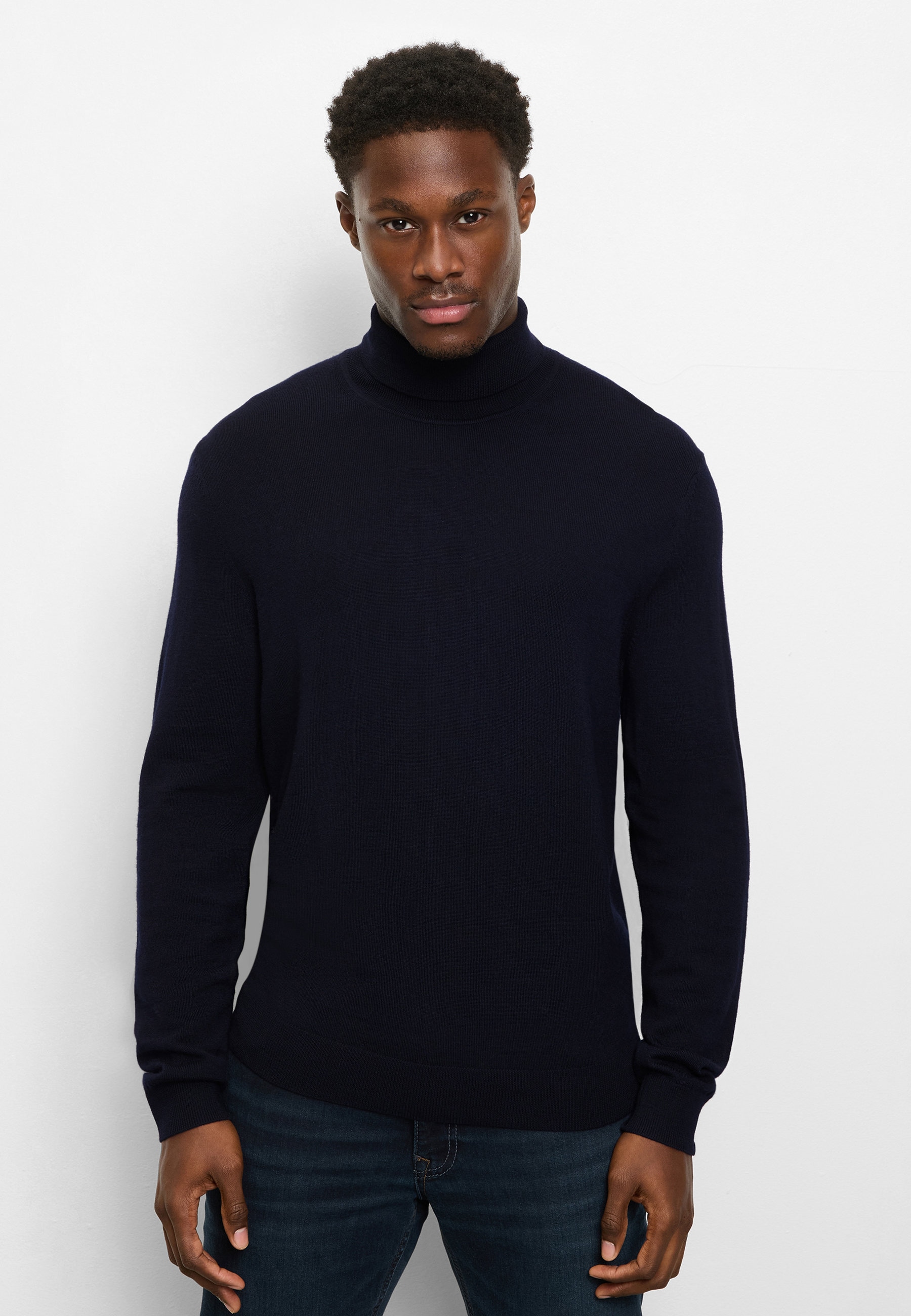 OLYMP "OLYMP Casual Strick, Rollkragen"