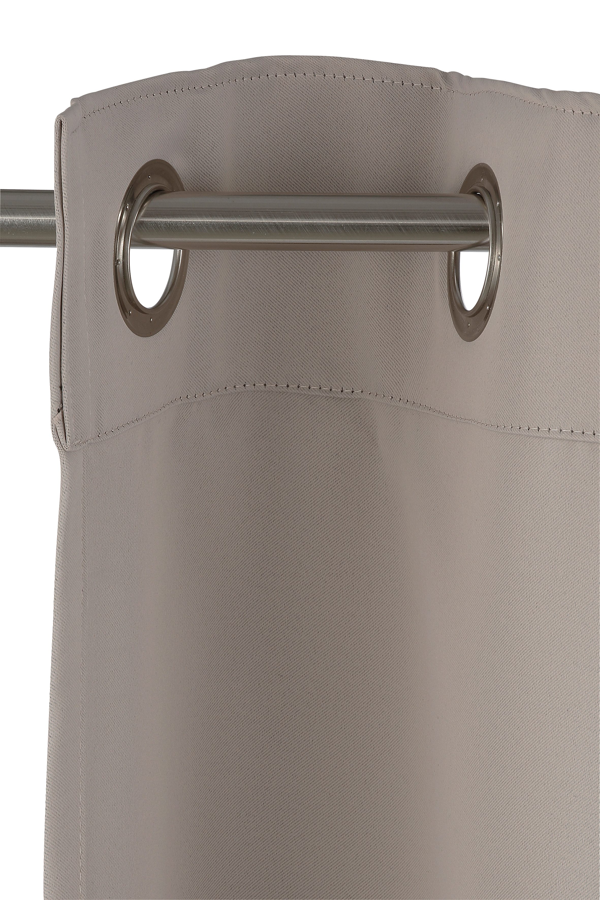 Thumbnail - my home Verdunkelungsvorhang "Solana" Ösen 2 Stk. tlg. 2-er Set, Breite 140 cm, einfarbig