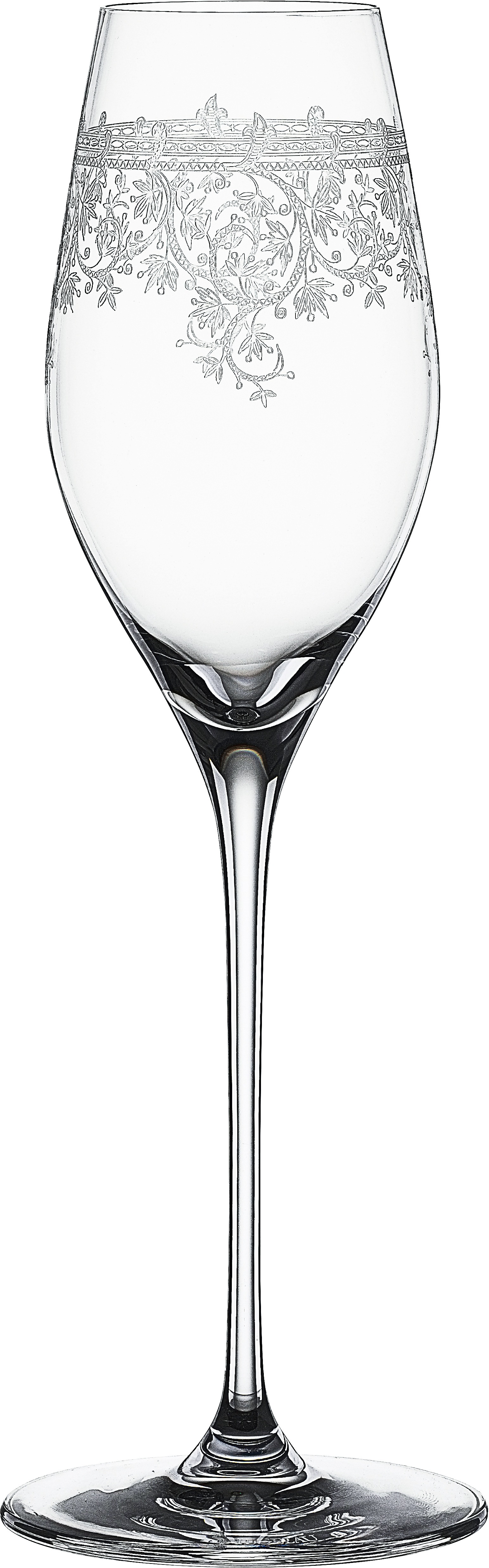 SPIEGELAU Champagnerglas Arabesque, (Set, 6 tlg., 6x Champagnergäser), 300 ml, 6-teilig farblos Kristallgläser Gläser Glaswaren Haushaltswaren