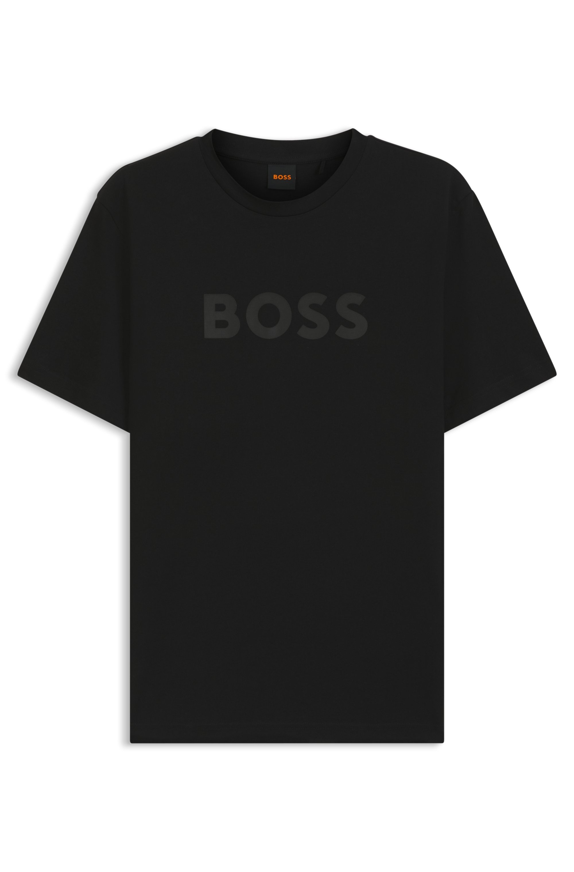 BOSS ORANGE T-Shirt Rundhalsausschnitt, Regular Fit, großer Logodruck