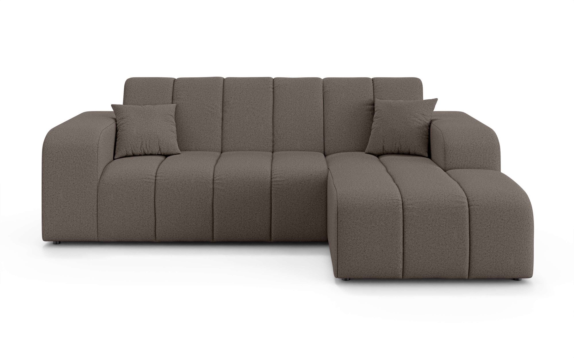INOSIGN Ecksofa »CASSY L-Form, Schlafsofa mit Bettkasten, Maße B/T/H: 245/165/88 cm«, mit 2 Rückenkissen, Recamiere rechts oder links bestellbar