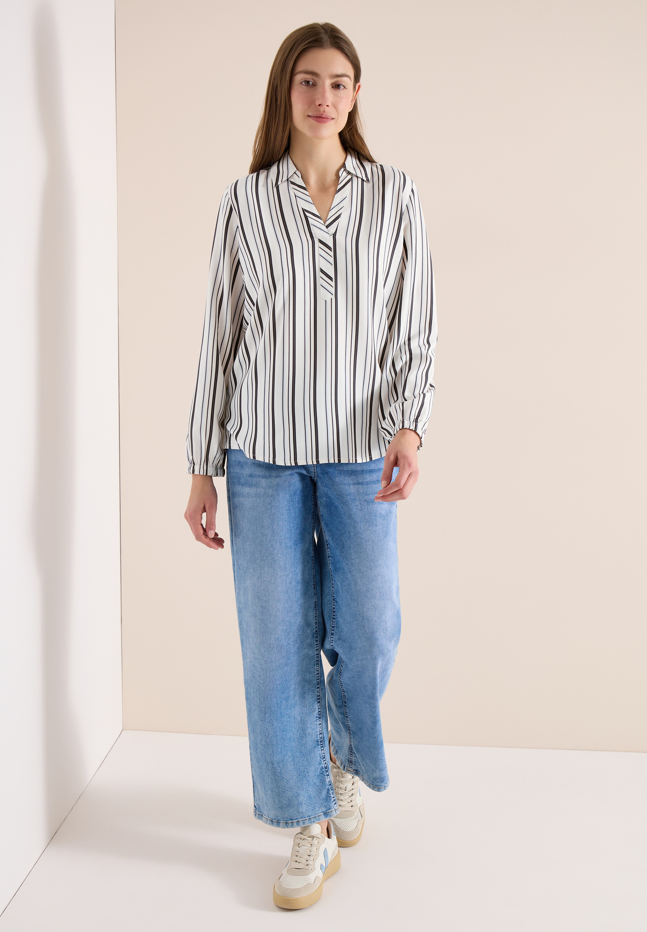 Cecil Langarmbluse aus softer Viskose