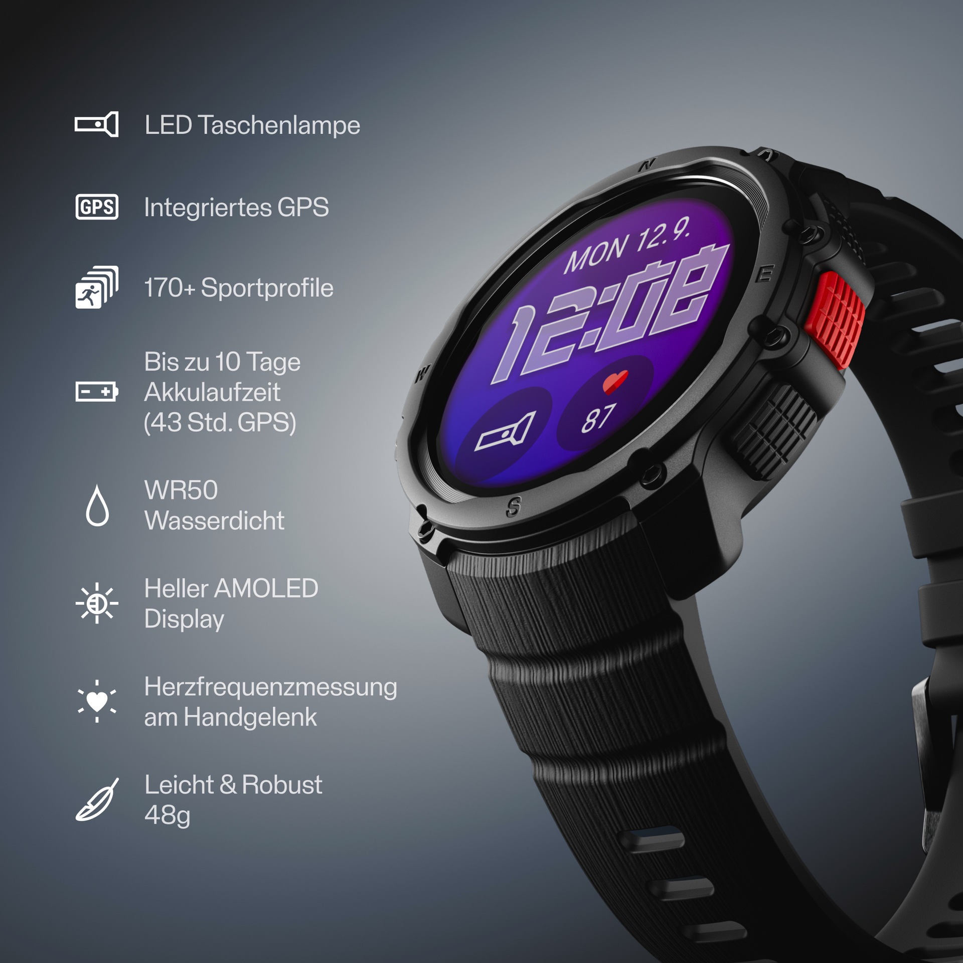 Polar Smartwatch »Street X«(/ 1,28 ″)