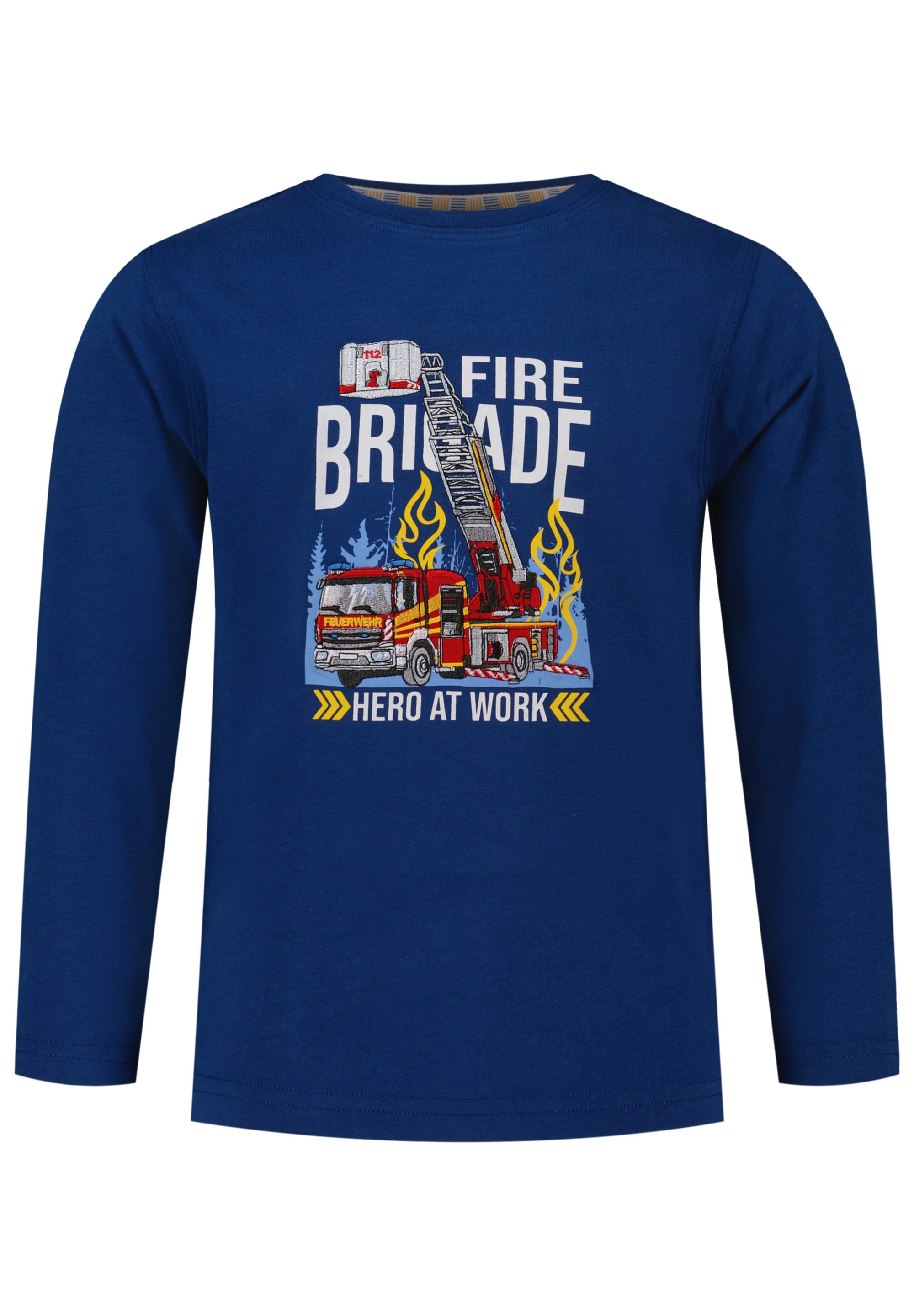 SALT AND PEPPER Langarmshirt »Firefighter«, (2 tlg.), mit gedruckten und gestickten Feuerwehrmotiven