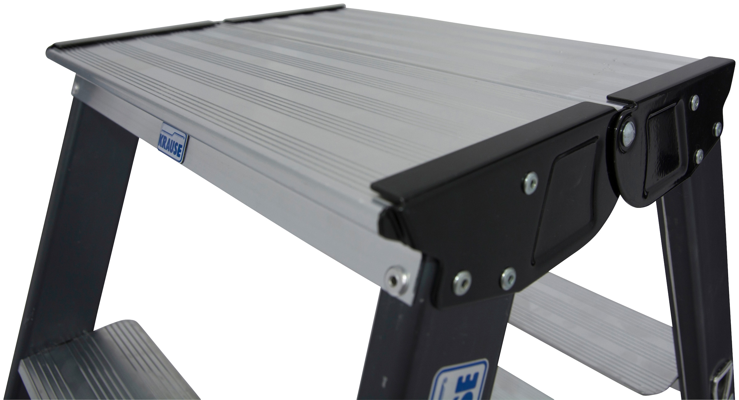 KRAUSE Doppelleiter »SePro D«, Alu eloxiert, 2x4 Stufen, Arbeitshöe ca. 241 cm
