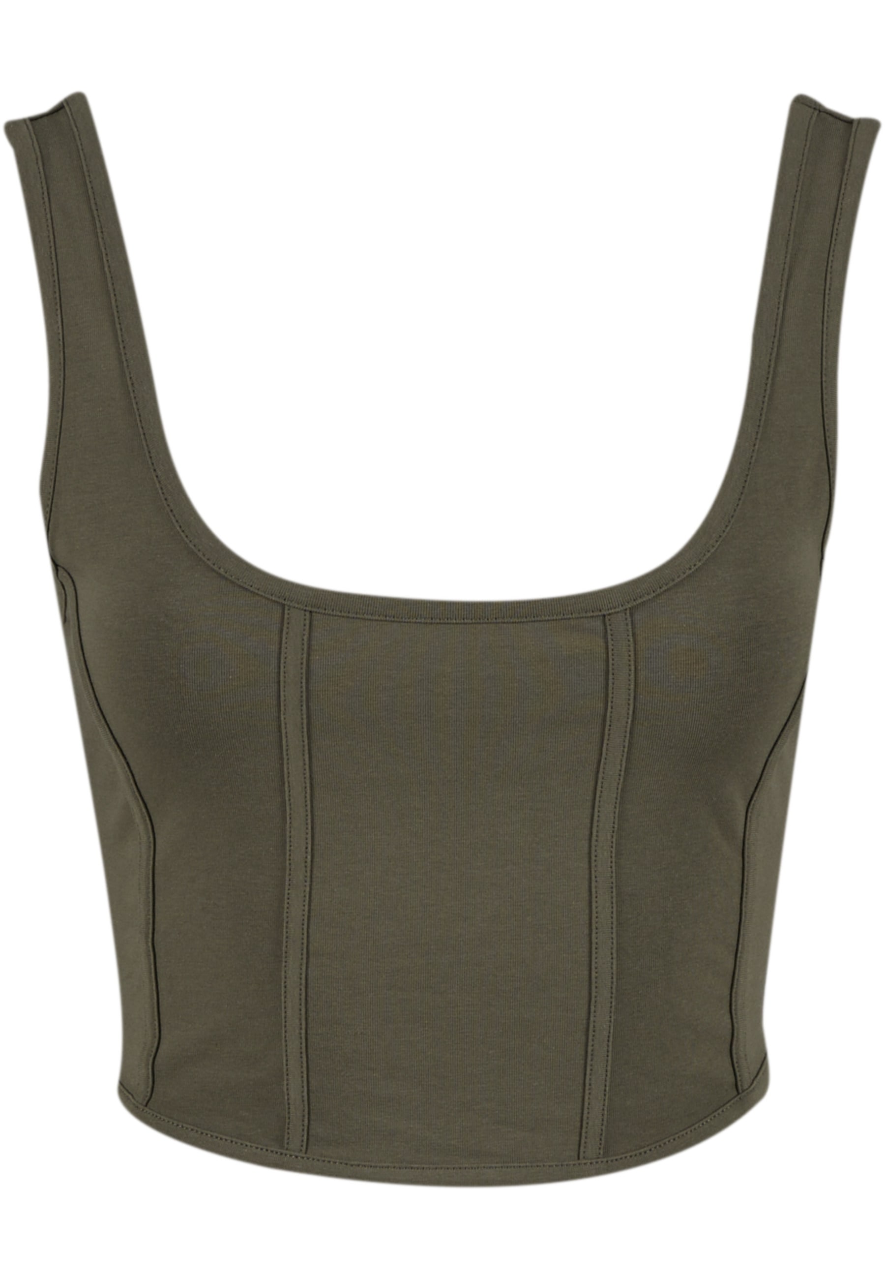 URBAN CLASSICS T-Shirt »Urban Classics Ladies Jersey Corsage Top« 1
