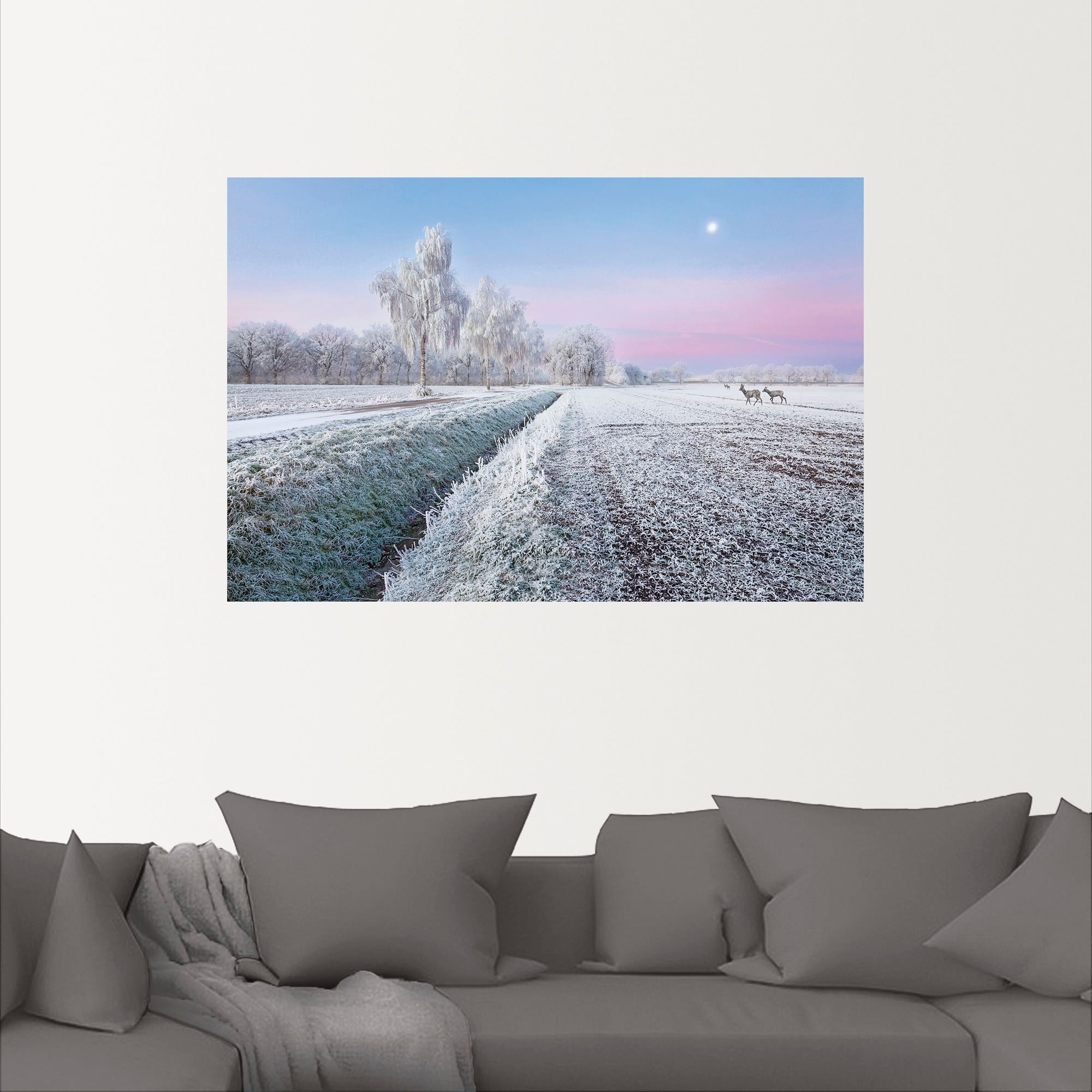 Artland Wandfolie »Ein kurzweiliges Wintermärchen«, Vier Jahreszeiten Bilder, (1 St.), selbstklebend