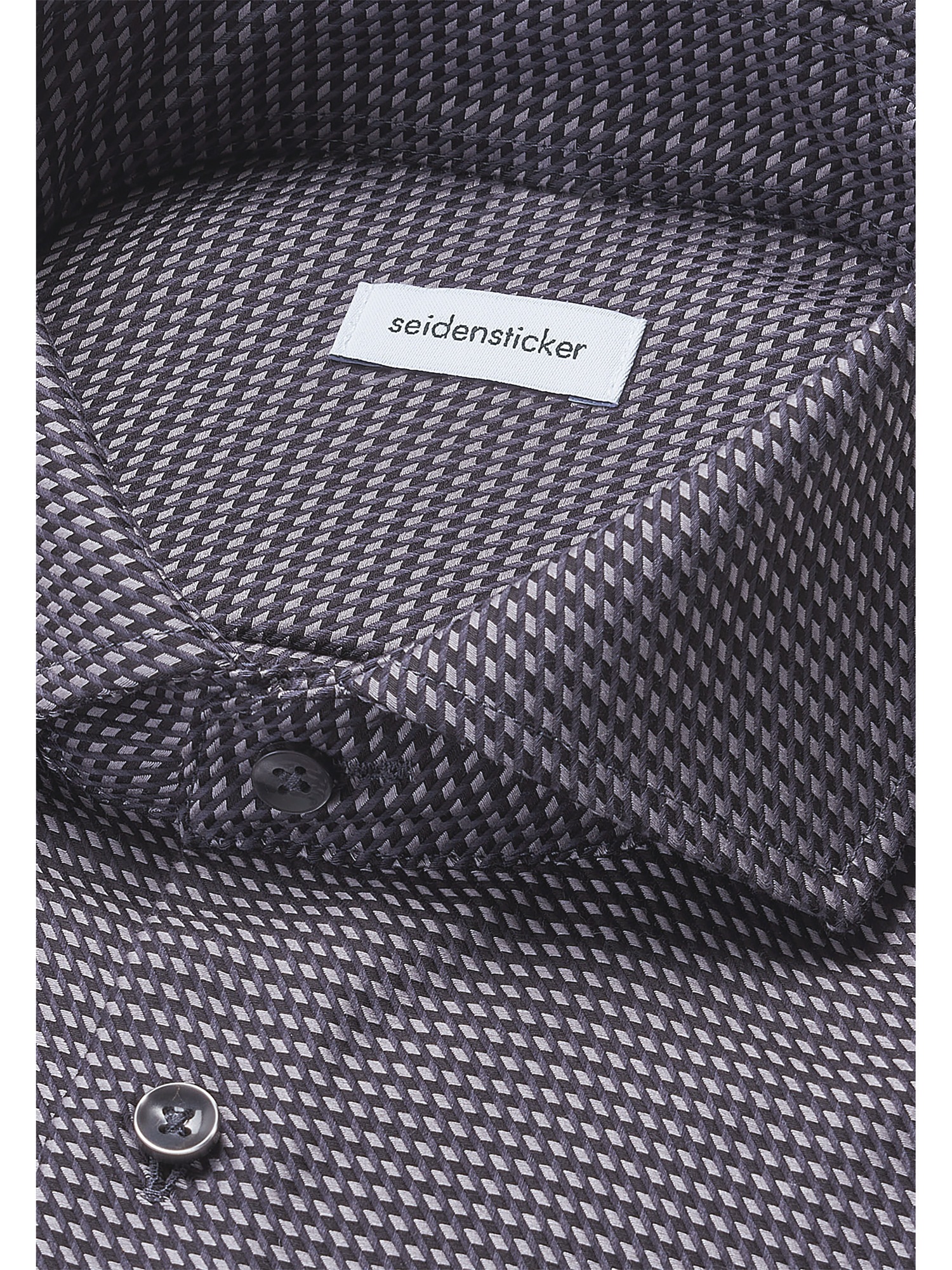 seidensticker Businesshemd »Schwarze Rose« Regular 1/1 Kentkragen Pepita