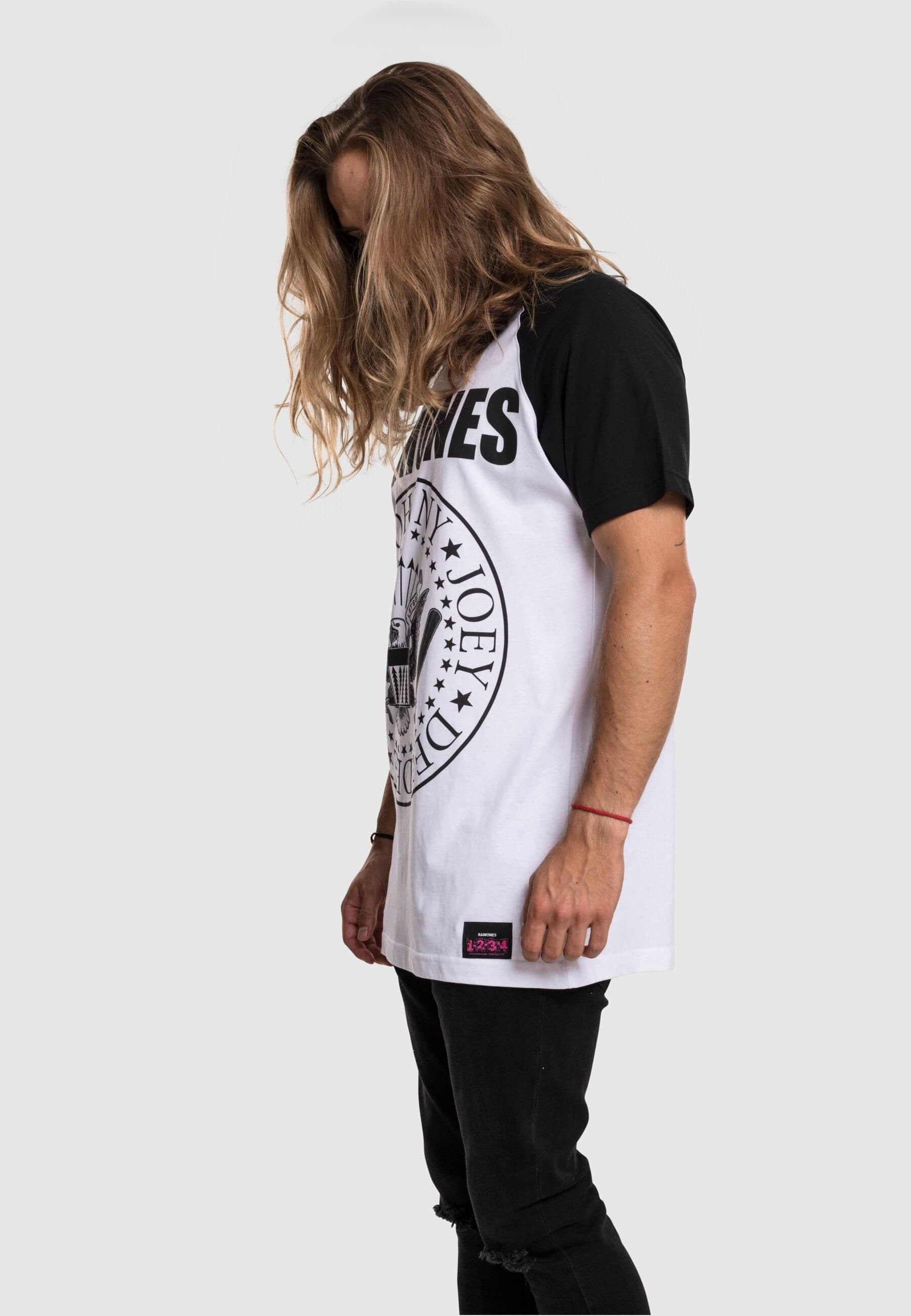Merchcode T-Shirt »Merchcode Herren Ramones Circle Raglan Tee«, (1 tlg.)
