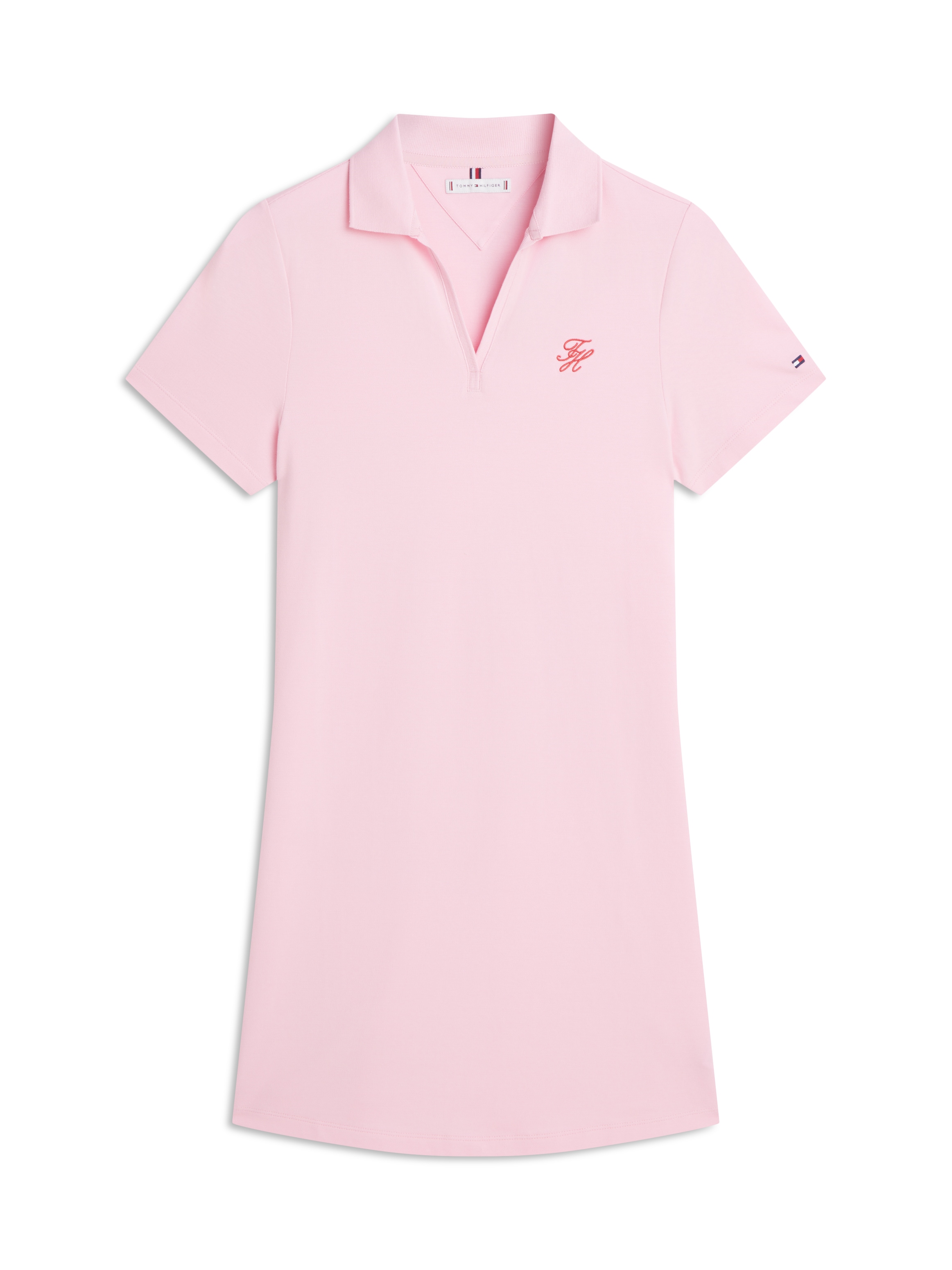 Tommy Hilfiger Polokleid »TH SCRIPT OPEN-NK POLO DRS« mit Knopfleiste