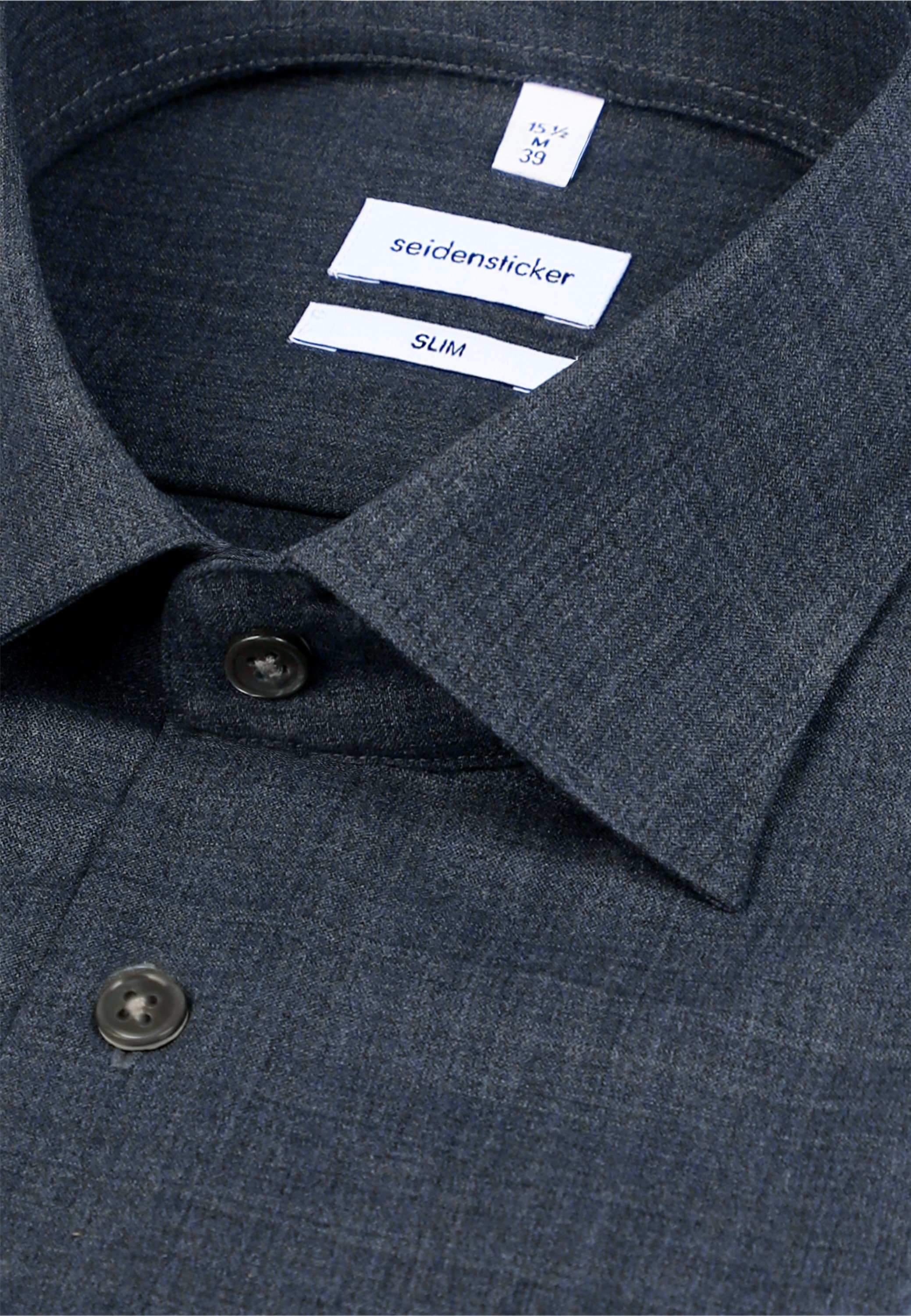 seidensticker Businesshemd »Schwarze Rose« Slim 1/1 Kentkragen Uni