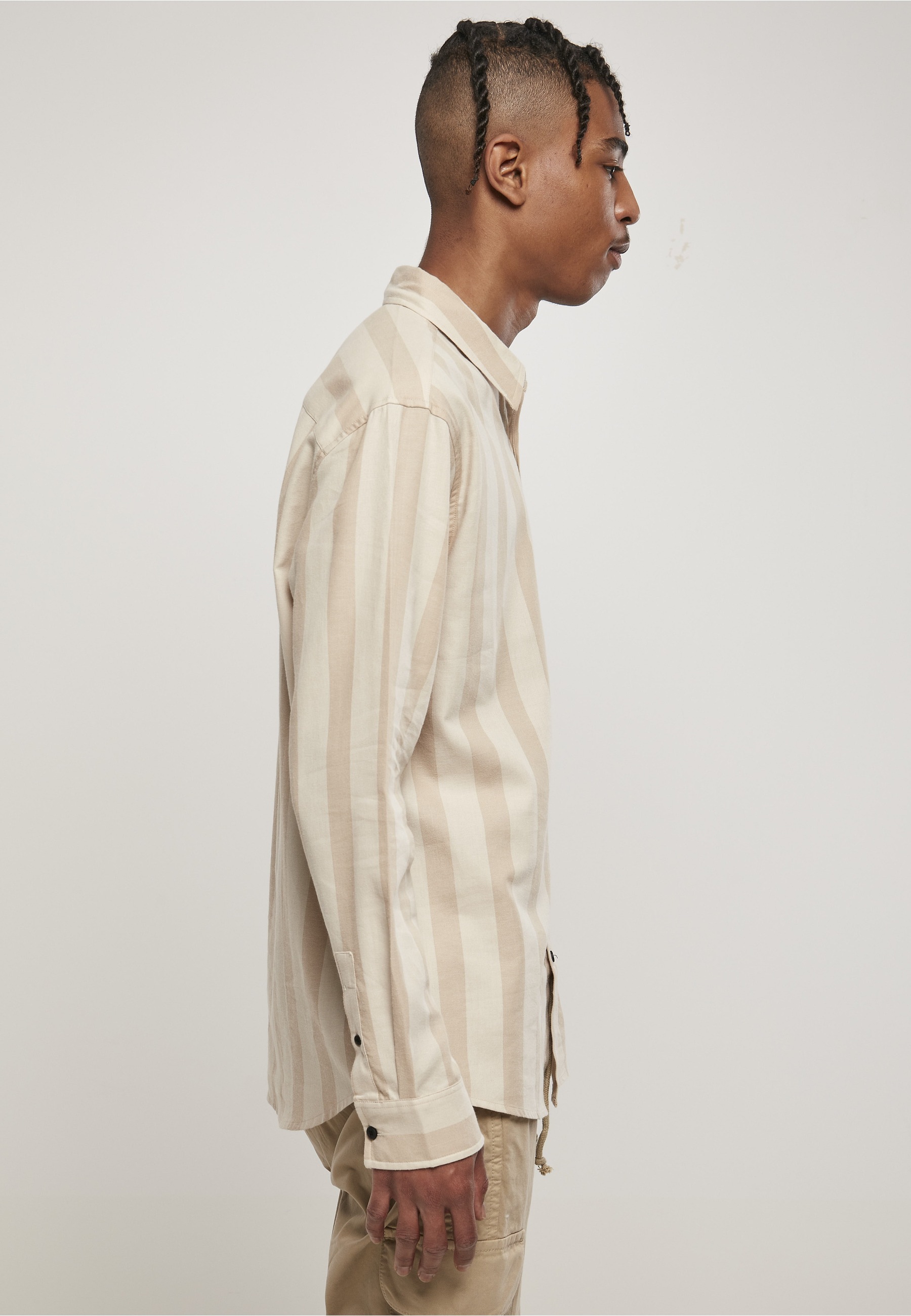 URBAN CLASSICS Kurzarmshirt »Urban Classics Herren Striped Shirt« 1 Stk.