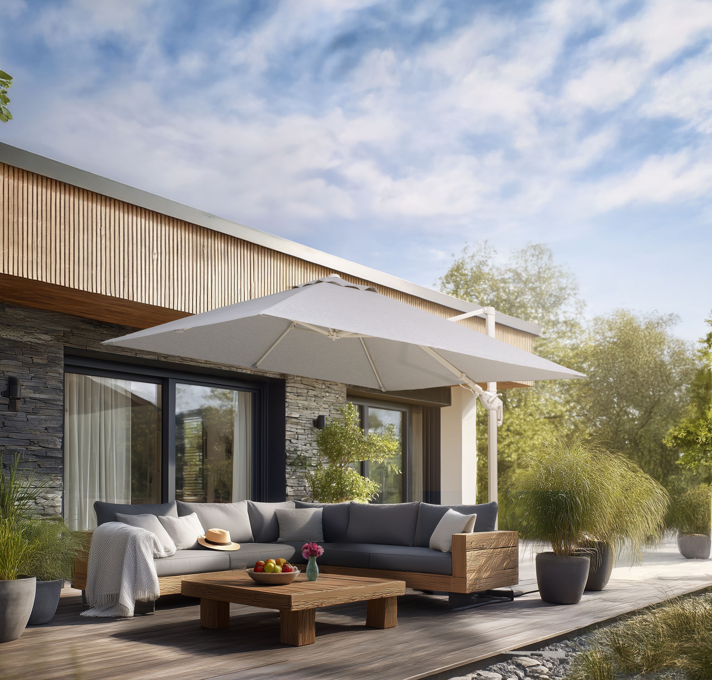 Schneider Schirme Ampelschirm "Rhodos Twist Comfy" 300 x 300 cm günstig online kaufen