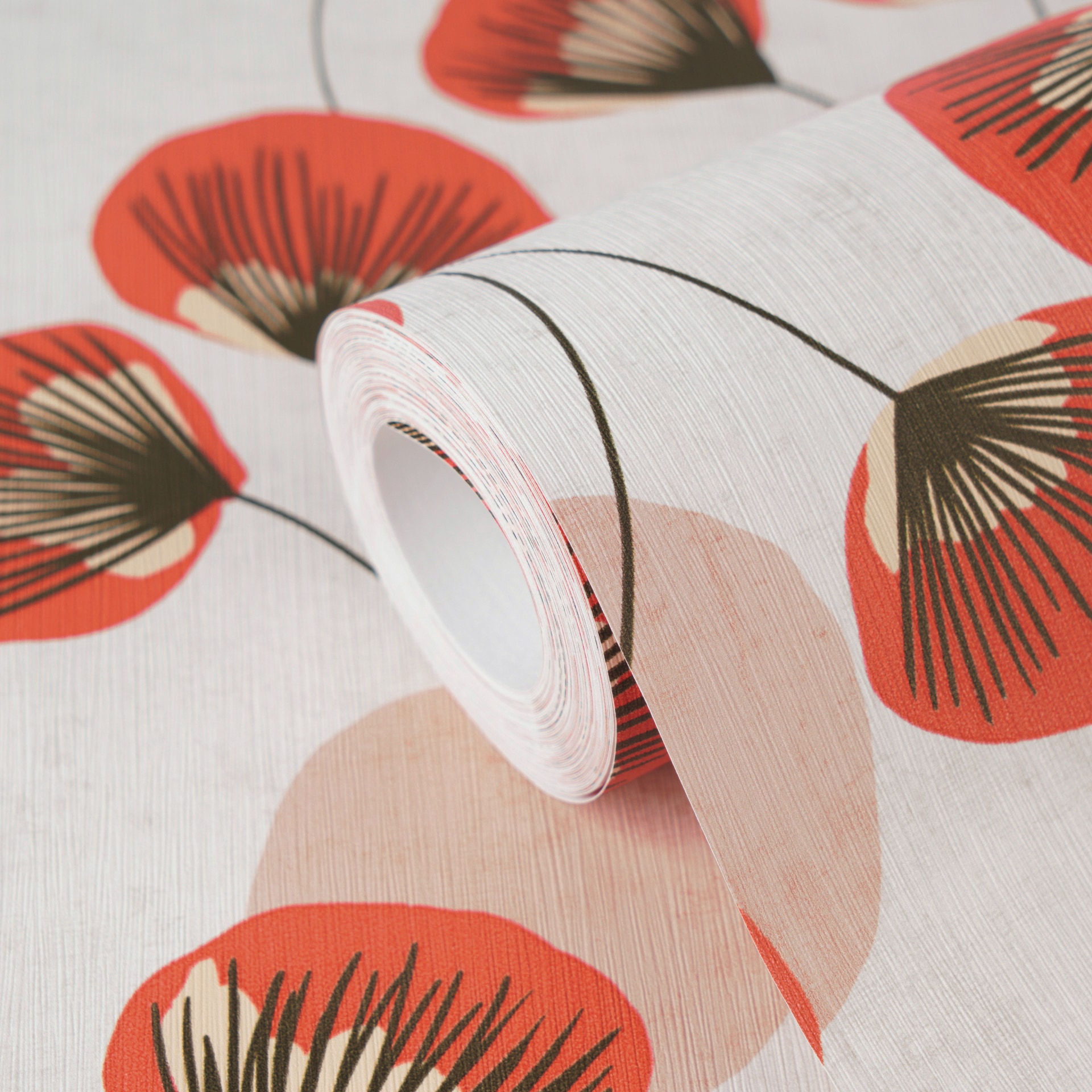 A.S. Création Vliestapete »Retro-Blumentapete mit stilisierten Blüten« matt strukturiert Elegante Blütenoptik für warme, charaktervolle Räume