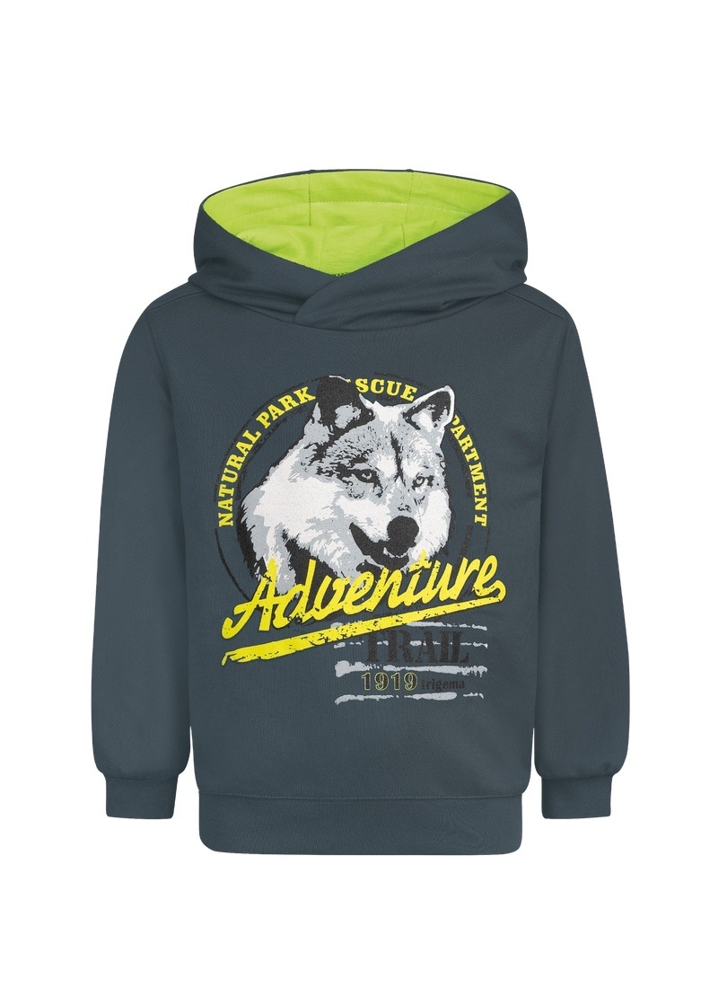 Trigema Sweatshirt »TRIGEMA Hoodie mit großem bestellen | BAUR online Wolf-Print«
