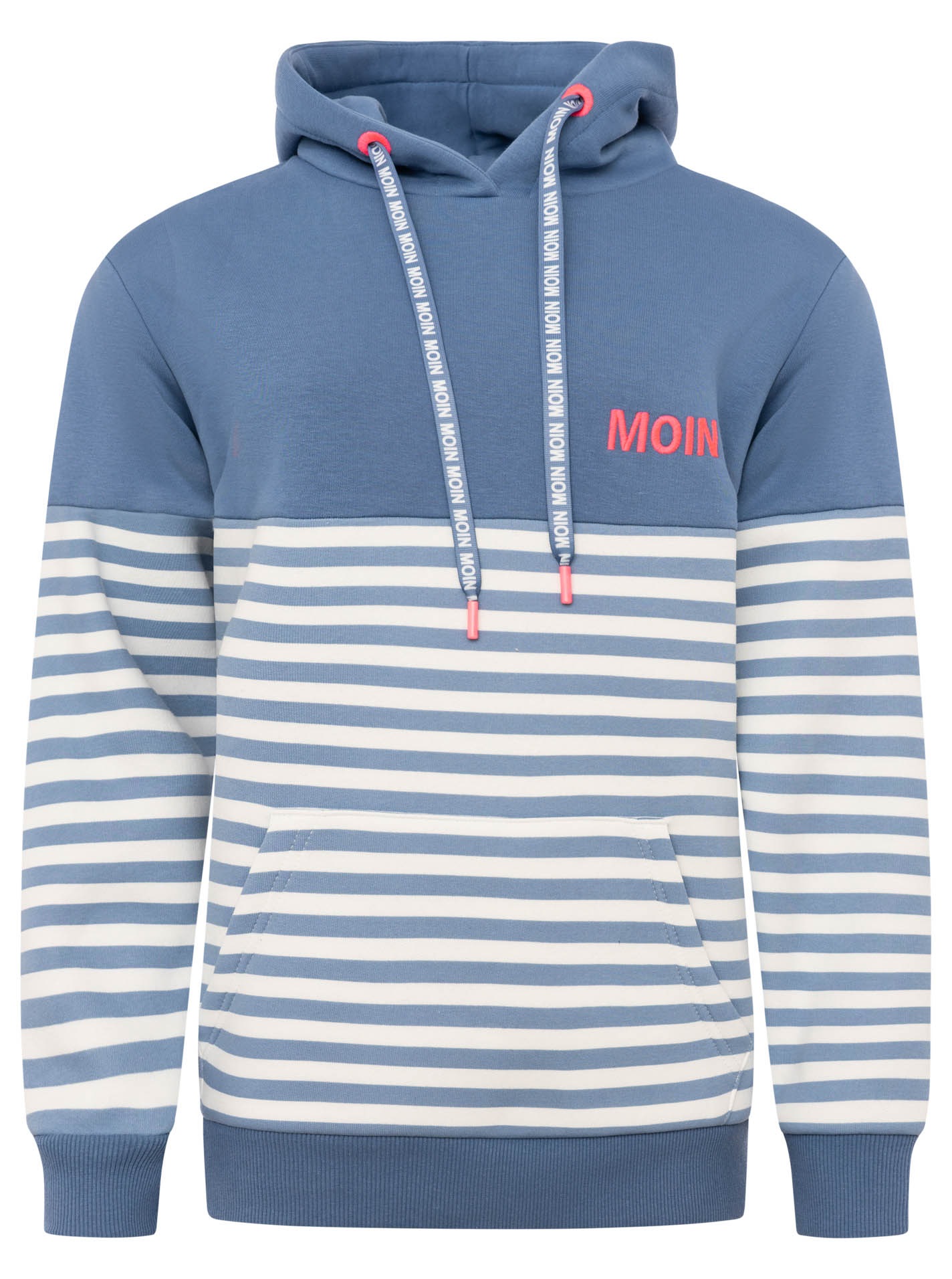 Zwillingsherz Hoodie ""Moin Streifen"", Stickerei, Kapuze mit bedruckter Ko günstig online kaufen