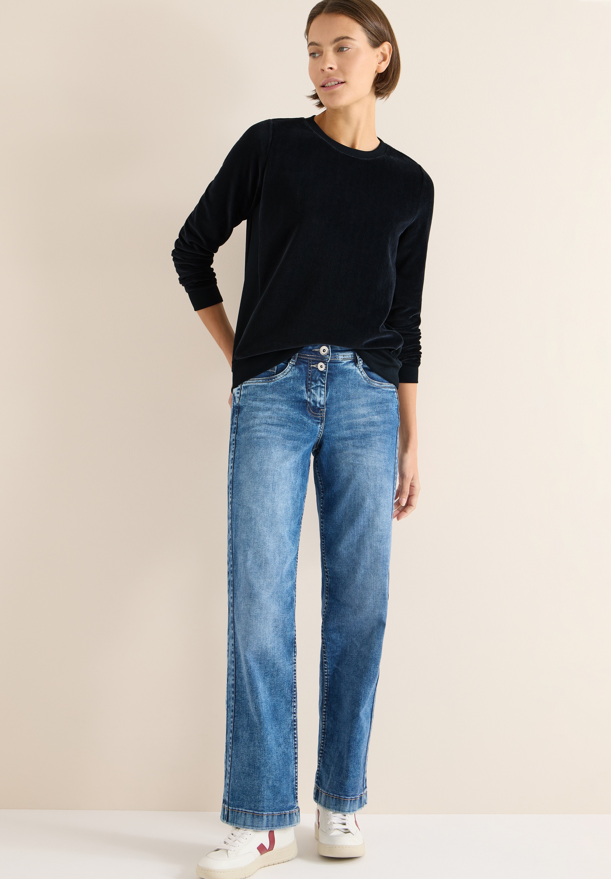 CECIL Women Long Sleeve Shirt Universal Blue M 4