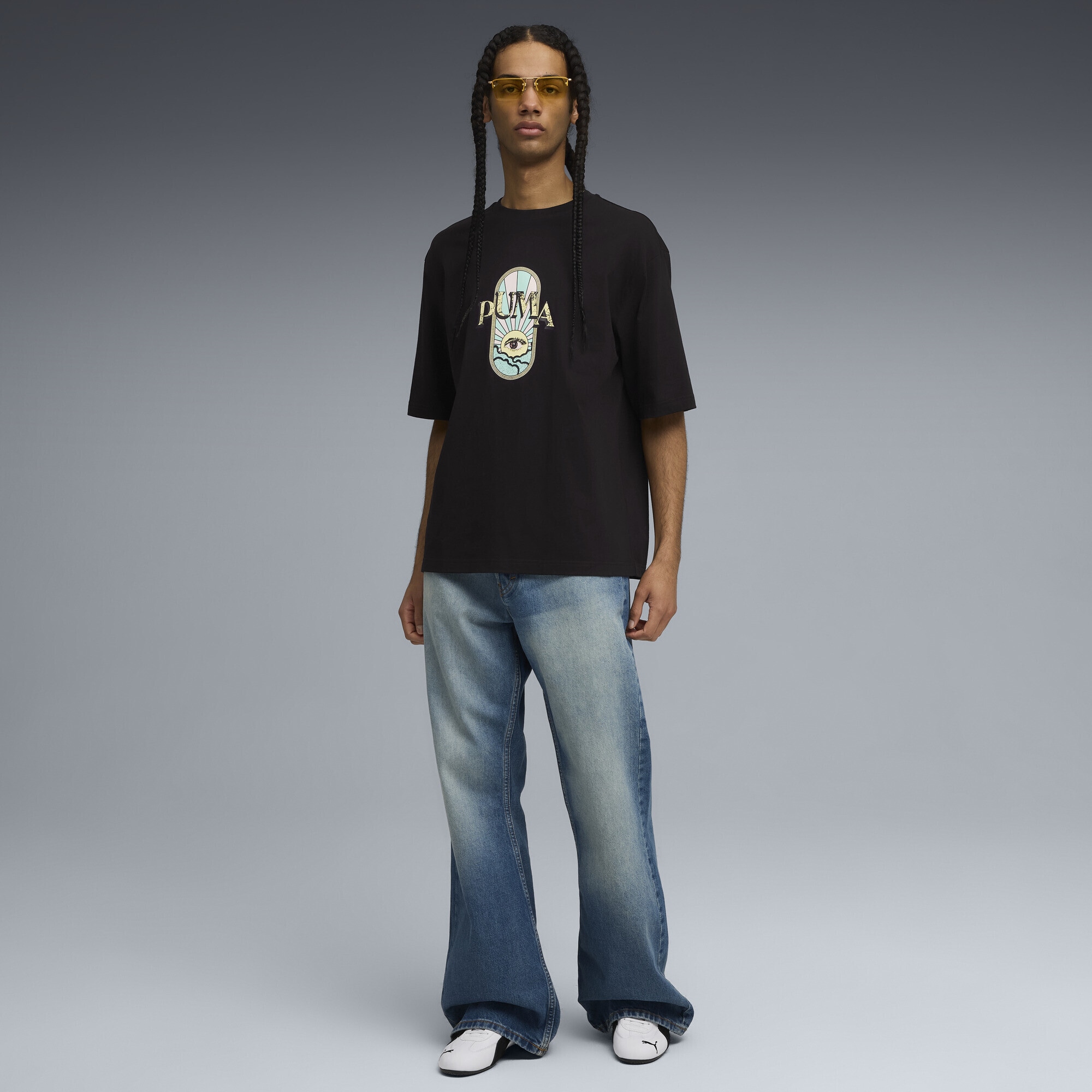 PUMA T-Shirt »Graphic PUMA Fest Boxy T-Shirt Herren«