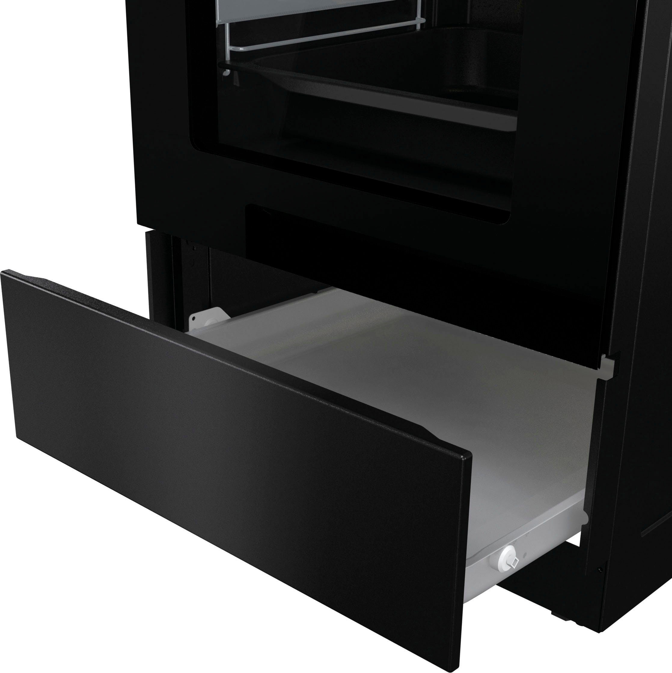 GORENJE Induktions-Standherd »GEIT5C60BPG«, mit 2-fach-Teleskopauszug, Aqua Clean