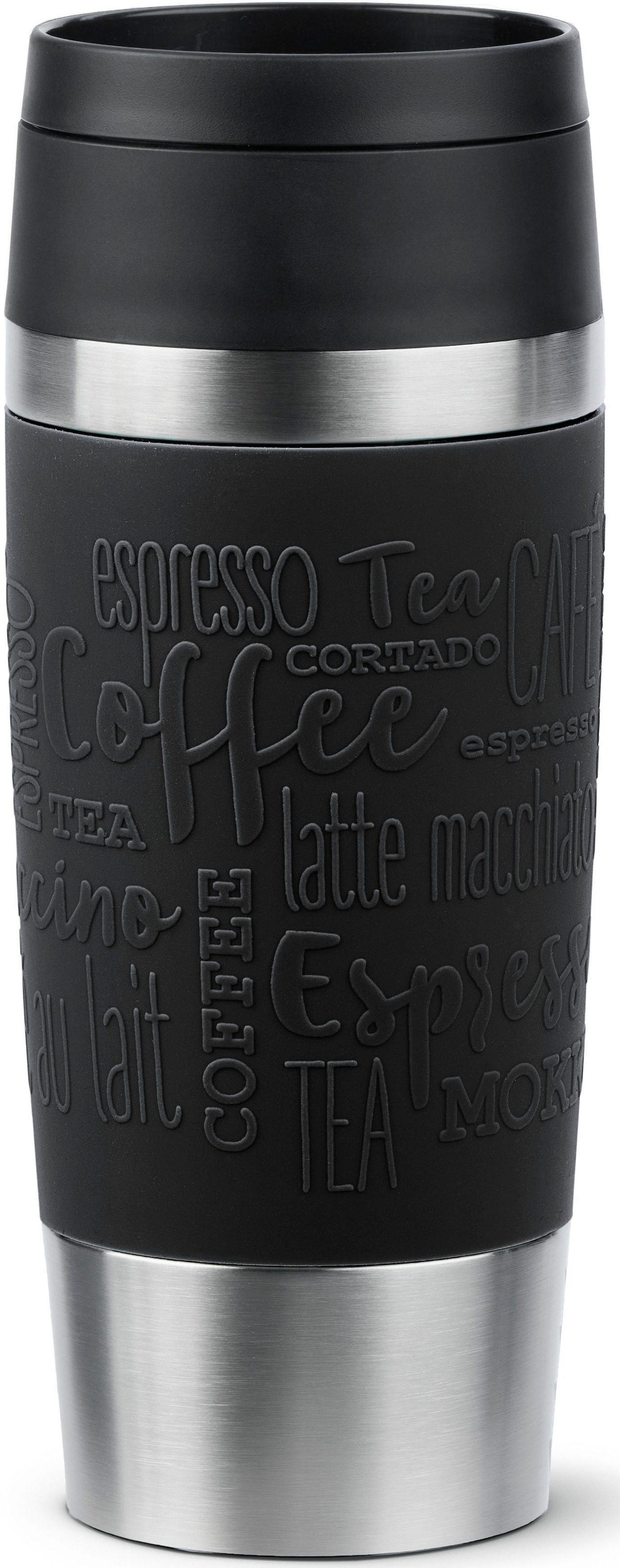 Emsa Thermobecher "Travel Mug Classic, mit 360-Trinköffnung", 4h heiß, 8h kalt - 360 ml / 6h heiß, 12h kalt - 500 ml, 10