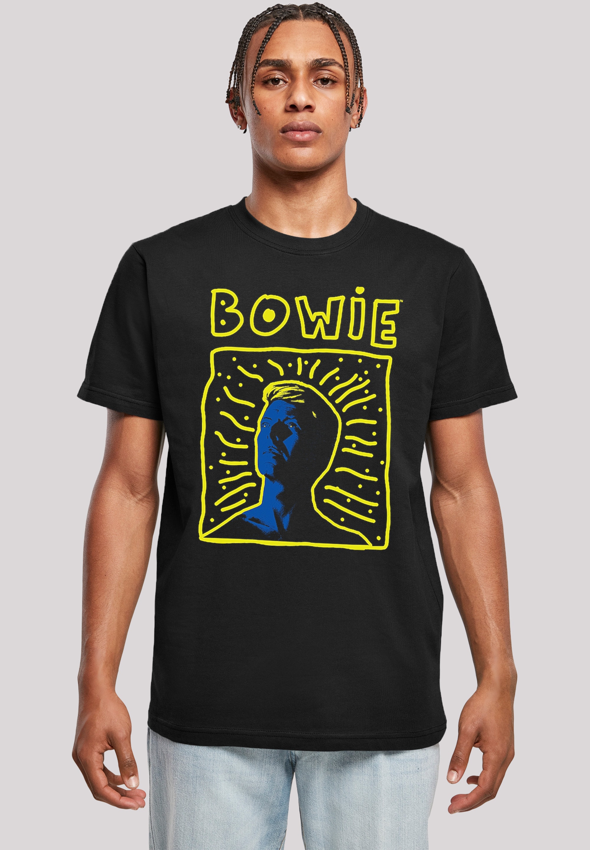 F4NT4STIC T-Shirt »T-Shirt David Bowie 90s Frame«, Herren,Premium Merch,Regular-Fit,Basic,Bandshirt