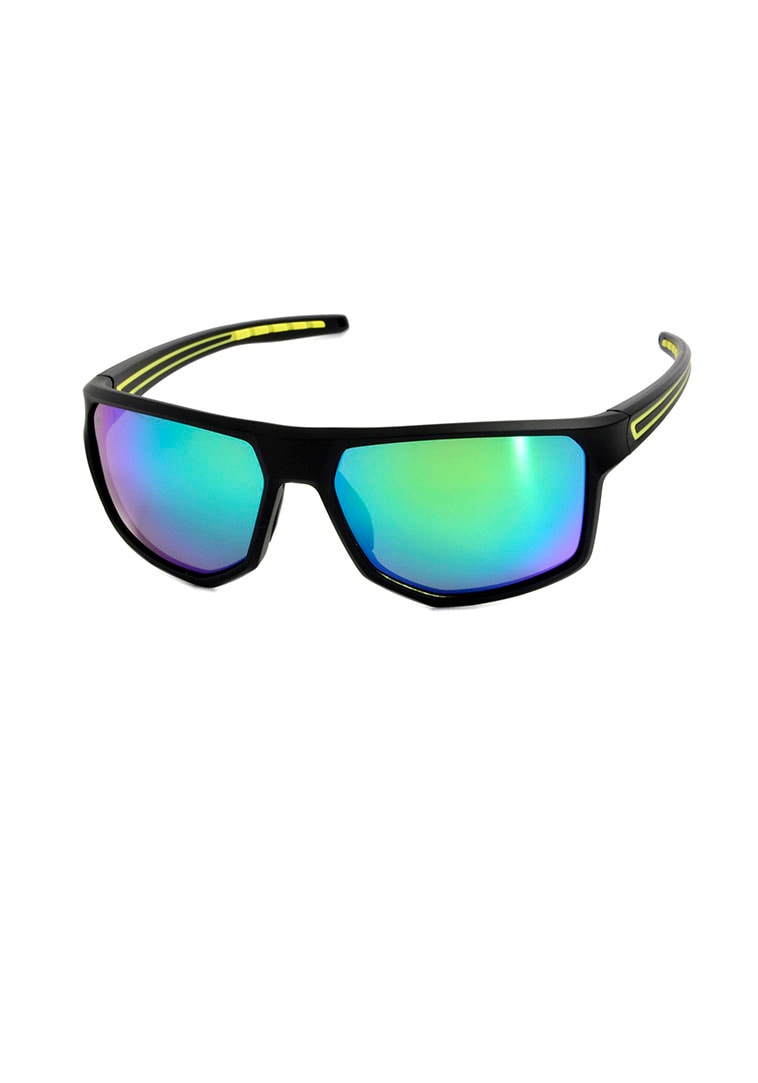 Sonnenbrille, Eckige unisex Sportbrille, polarisierende Gläser, Vollrand