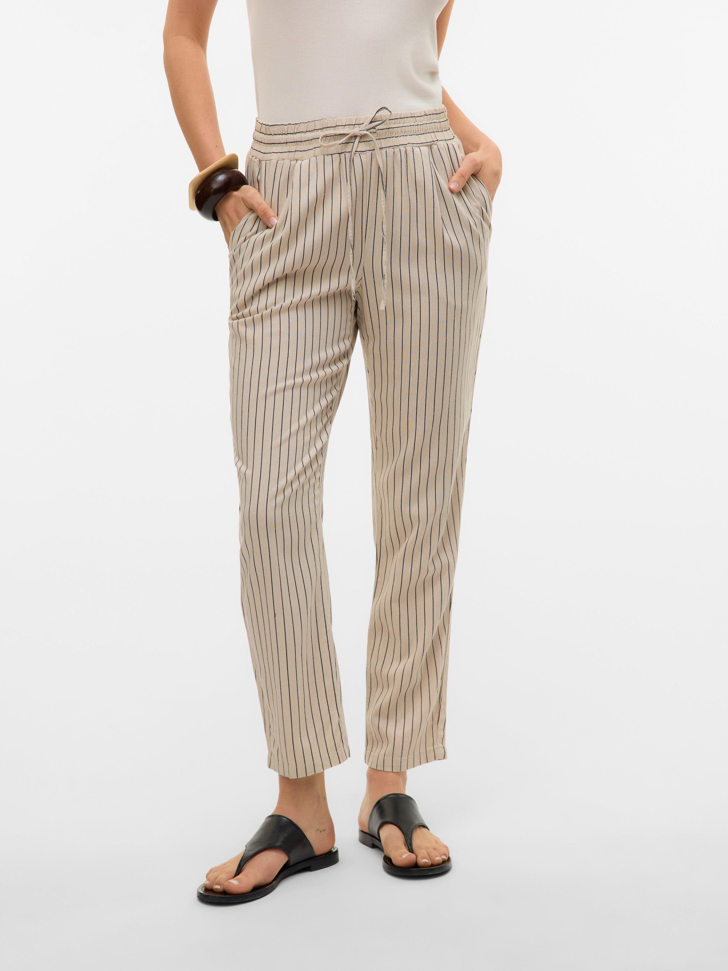 Vero Moda Schlupfhose "VMJESMILO ANKLE PANTS GA NOOS", mit Leinen günstig online kaufen