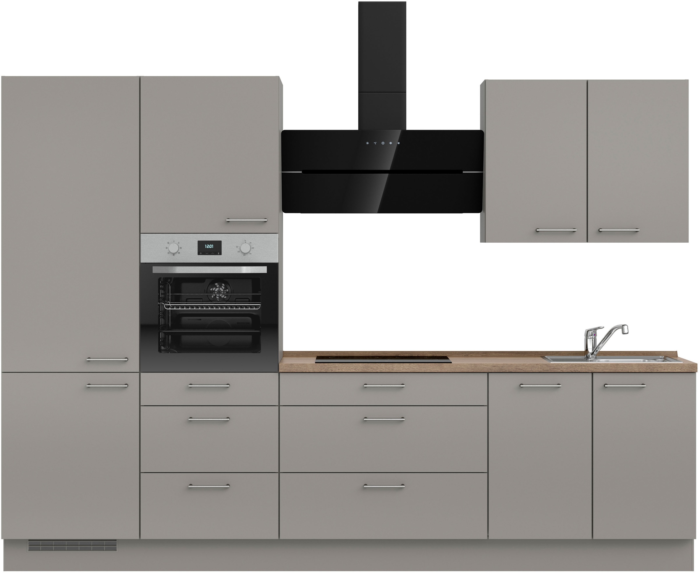 nobilia Küchenzeile ""Laser II", Ausrichtung wählbar, Breite 300 cm" vormon günstig online kaufen