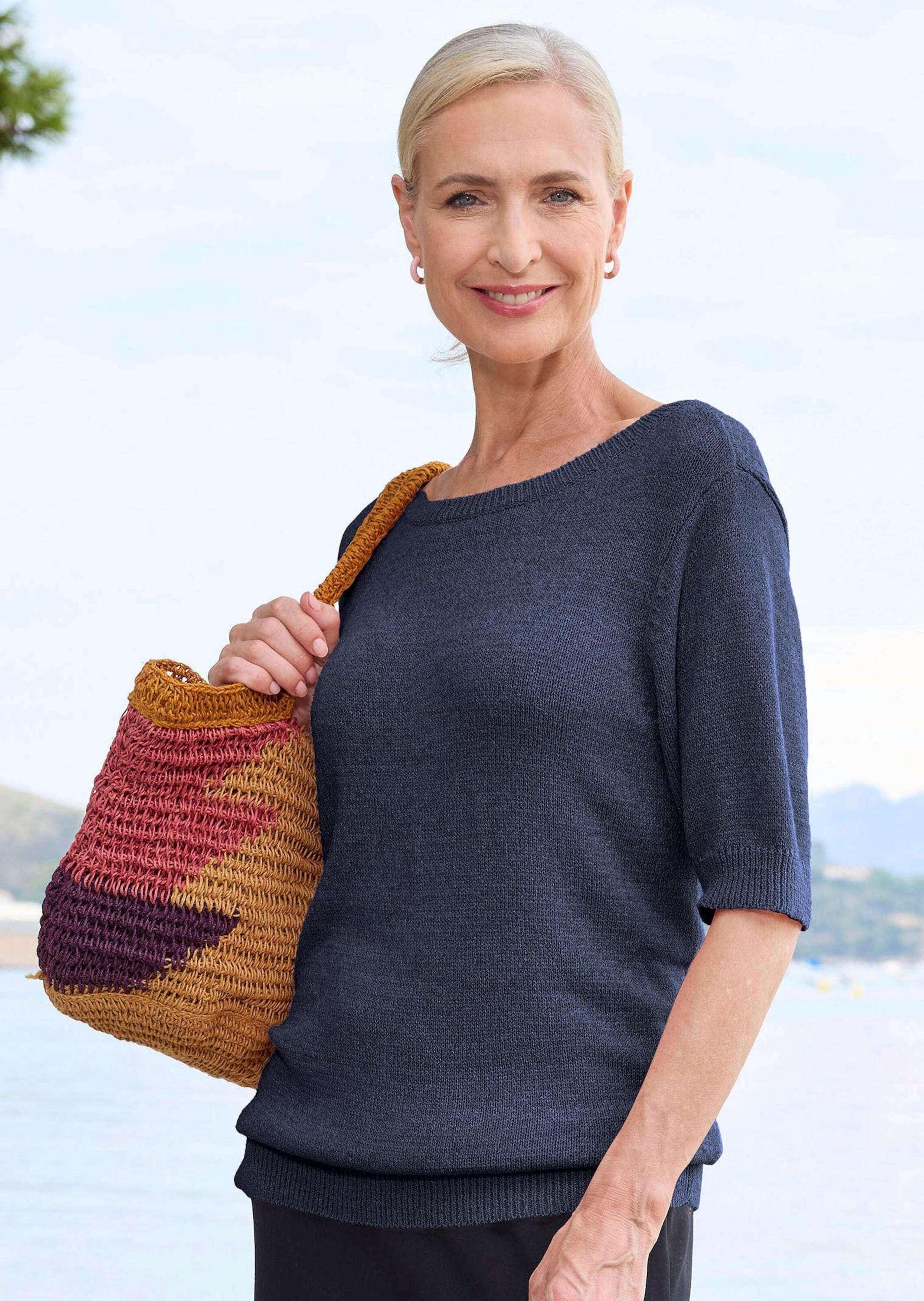 Thumbnail - GOLDNER Rundhalspullover "Pullover" Rippenbündchen