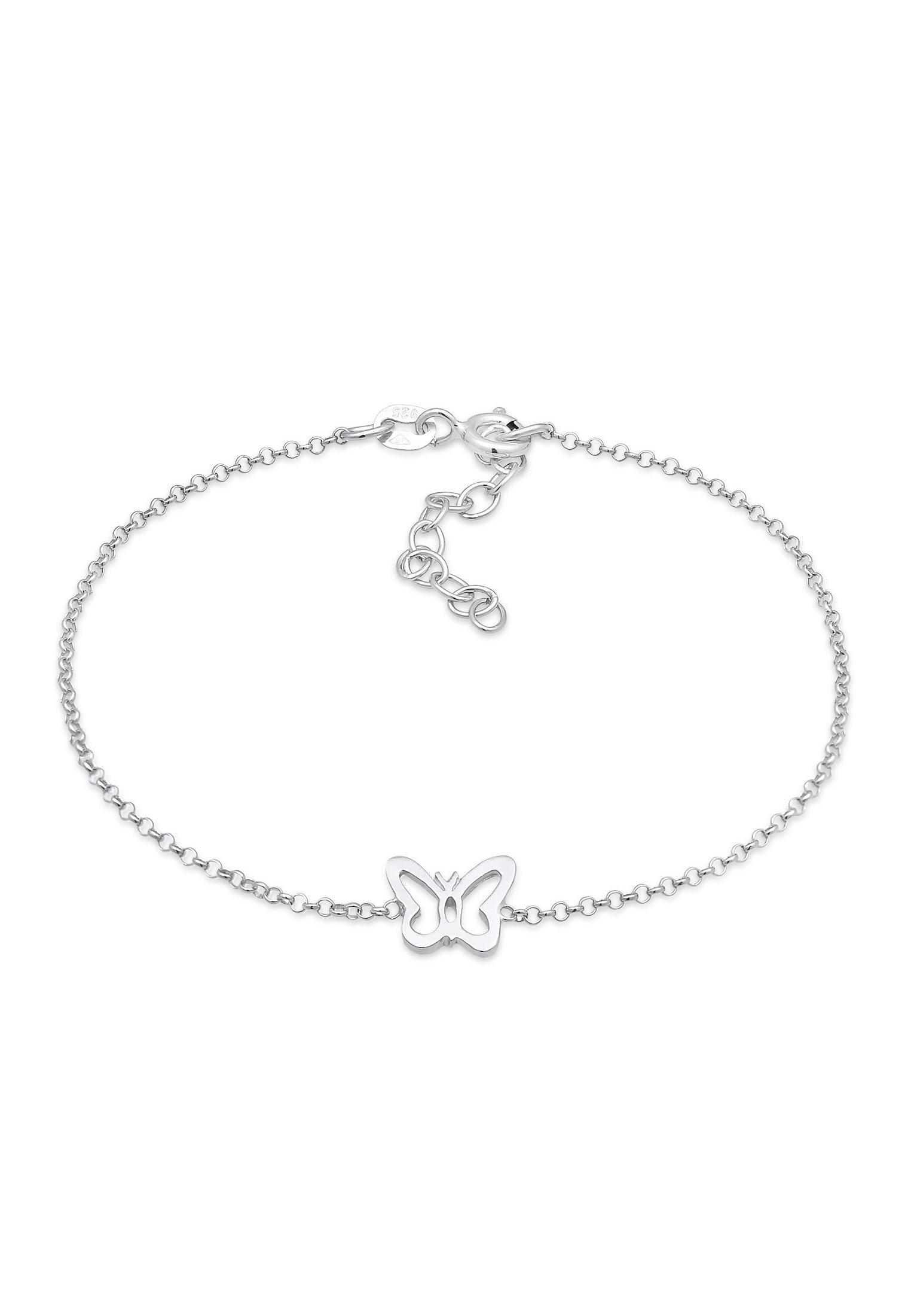 ELLI Damen Armkette "Armband Schmetterling Butterfly 925er Silber", Silber 925 (Sterlingsilber), silber, Silber 925 (Sterlingsilber), Armbänder