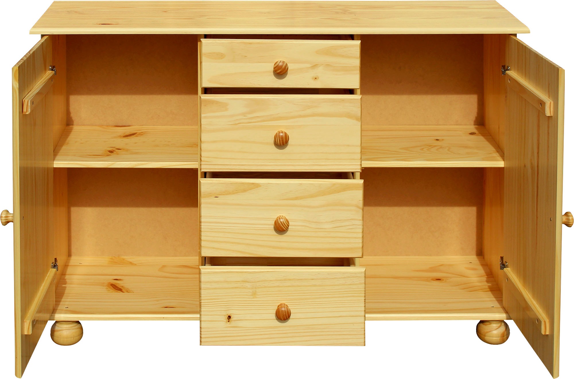 Thumbnail - Möbilia Kommode "Chur" aus Massivholz Kiefer