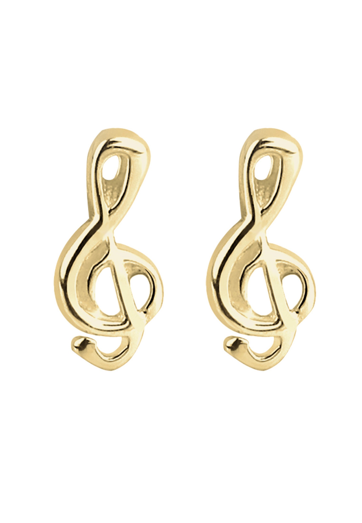 Elli Premium Paar Ohrstecker "Kinder Notenschlüssel Filigran 375 Gelbgold" günstig online kaufen