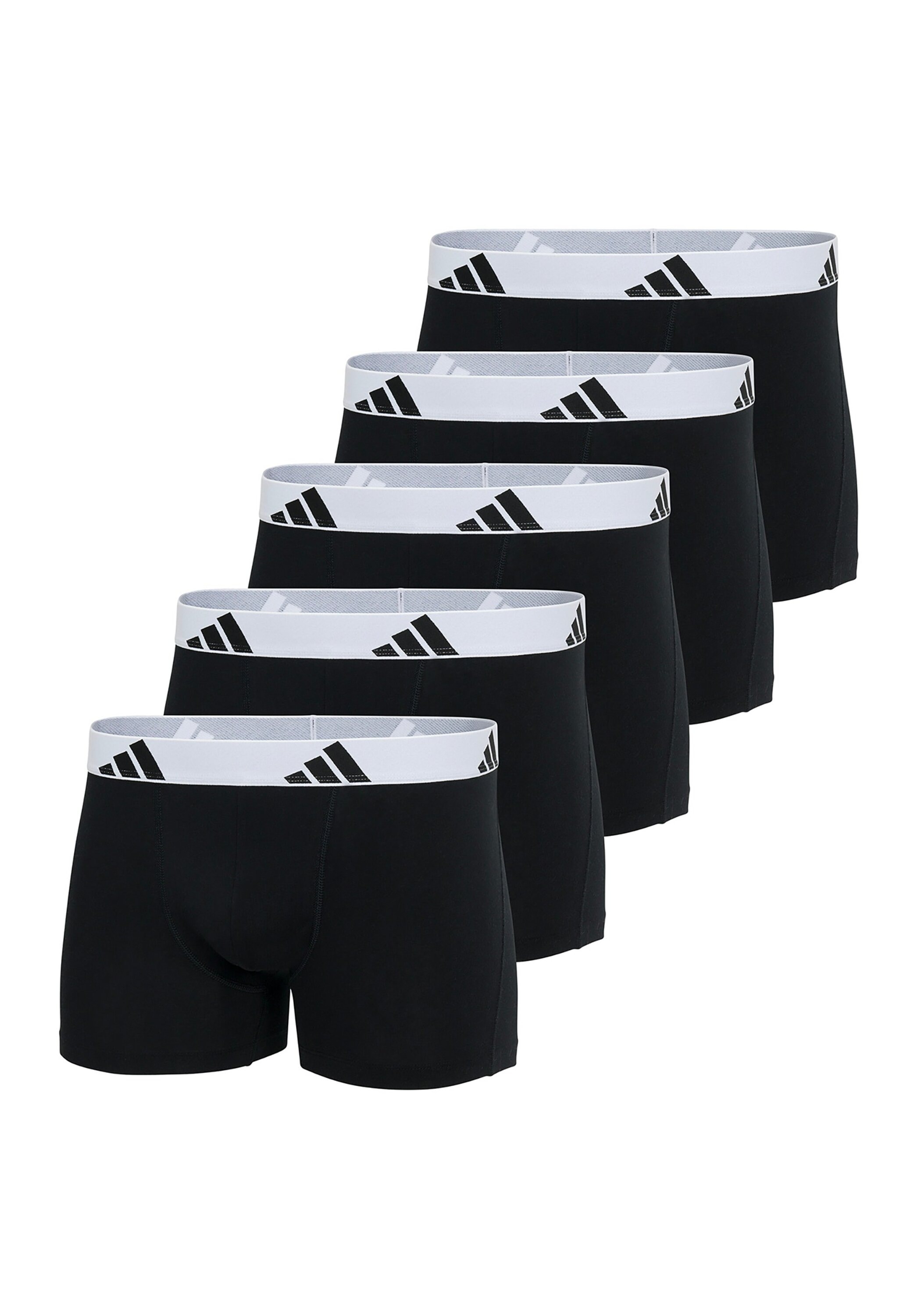 Herren Boxershorts "Boxershort Trunks 5P Acvtive Flex Cotton 5er Pack", ADIDAS ORIGINALS, Gr. S, bunt, Obermaterial: 95% Baumwolle CO. 5% Elasthan