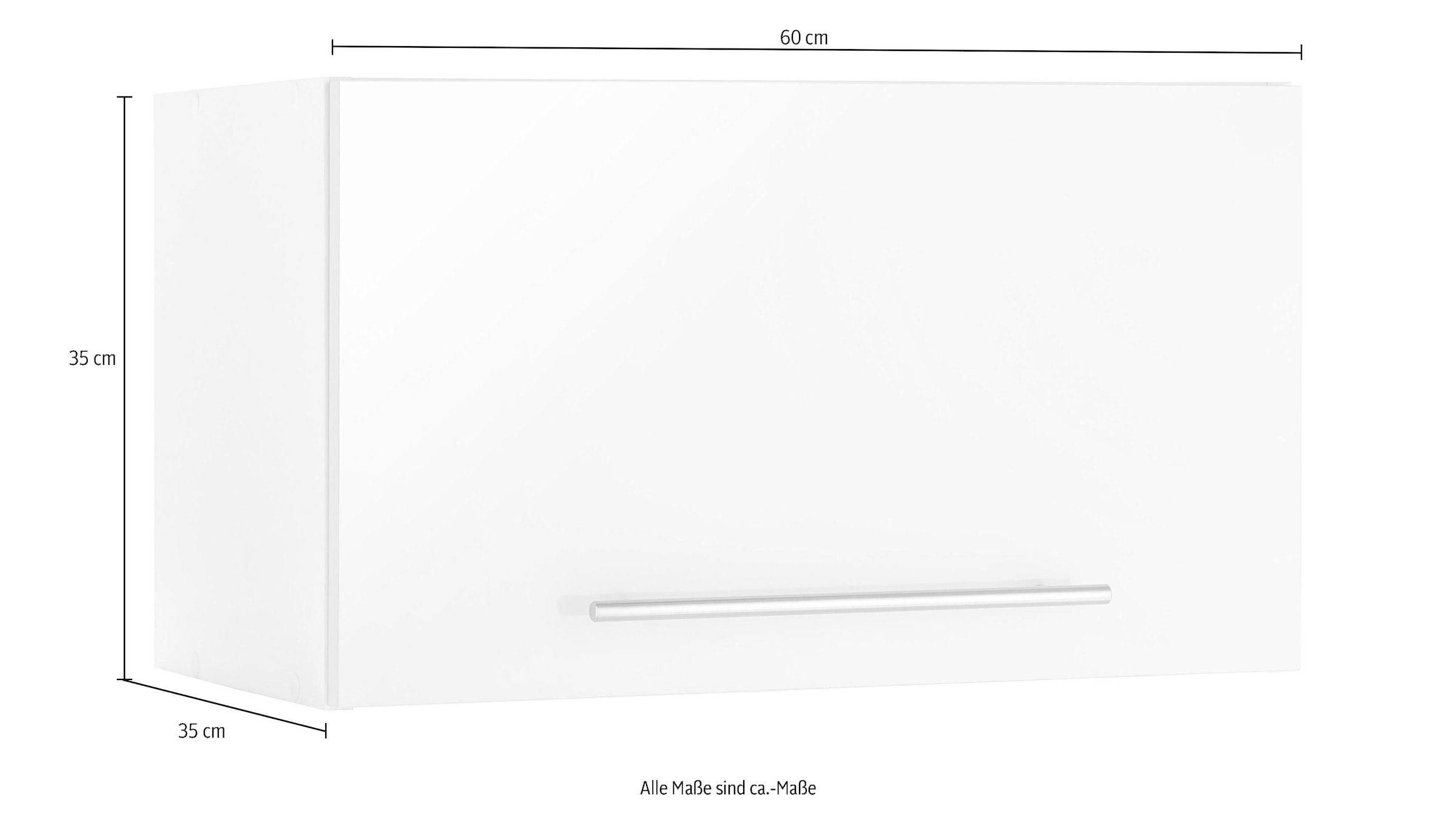 wiho Breite Hängeschrank 1 60 rechts/links cm, wechselbar Küchen »Flexi2«, Tür, | bestellen mit BAUR