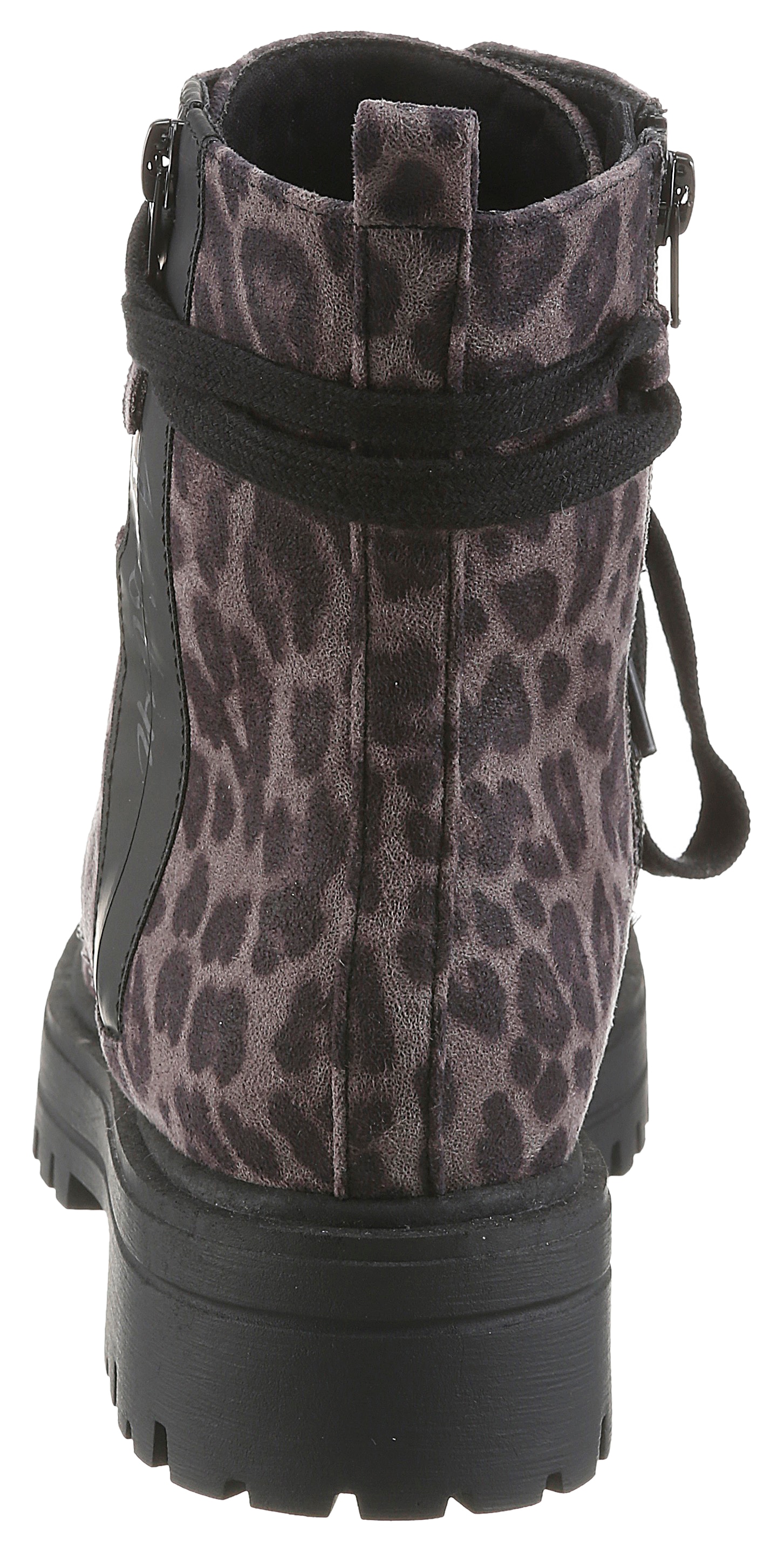 Aniston SHOES Schnürboots  Ankle Boots mit Reißverschluss, im Animal Print - NEUE KOLLEKTION