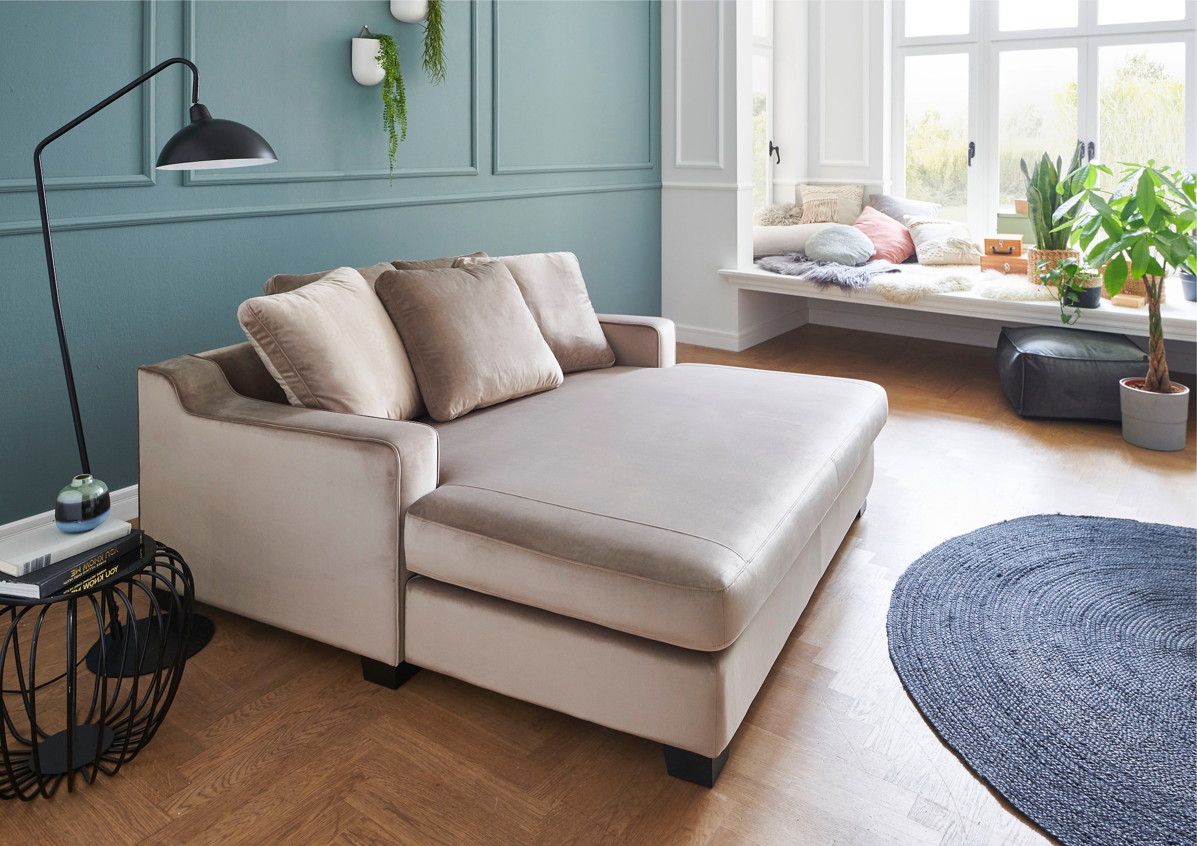 OTTO home Big-Sofa "Nobel" Megasessel, Loveseat, inkl. 5 Rückenkissen, frei im Raum stellbar