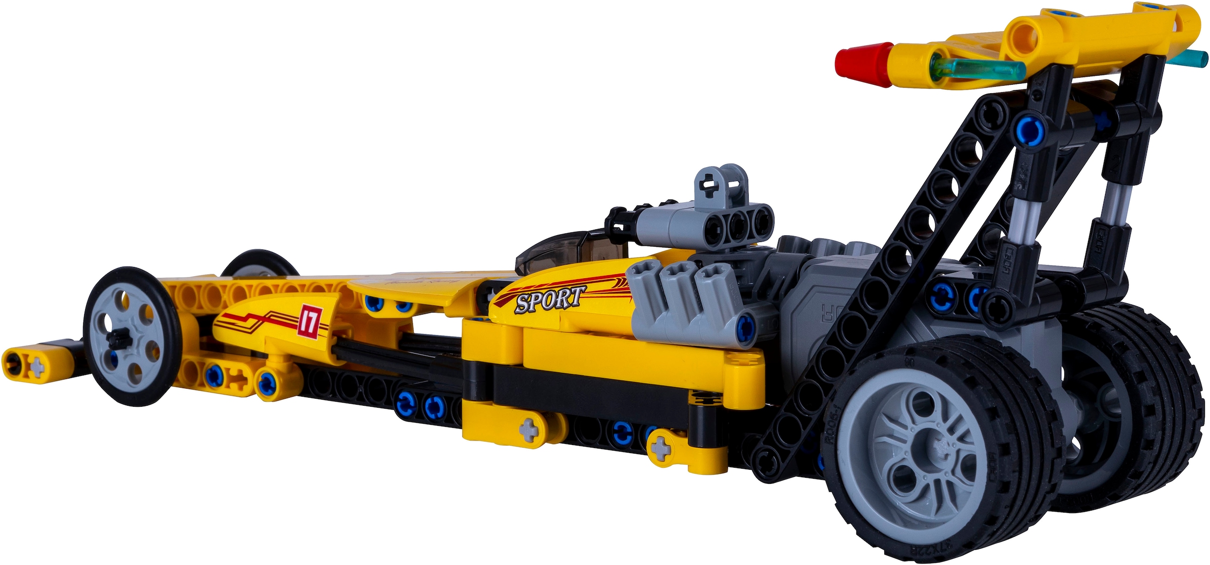 Jamara Konstruktions-Spielset »CaDA, Drag Racing gelb Bricks«, (151 St.)