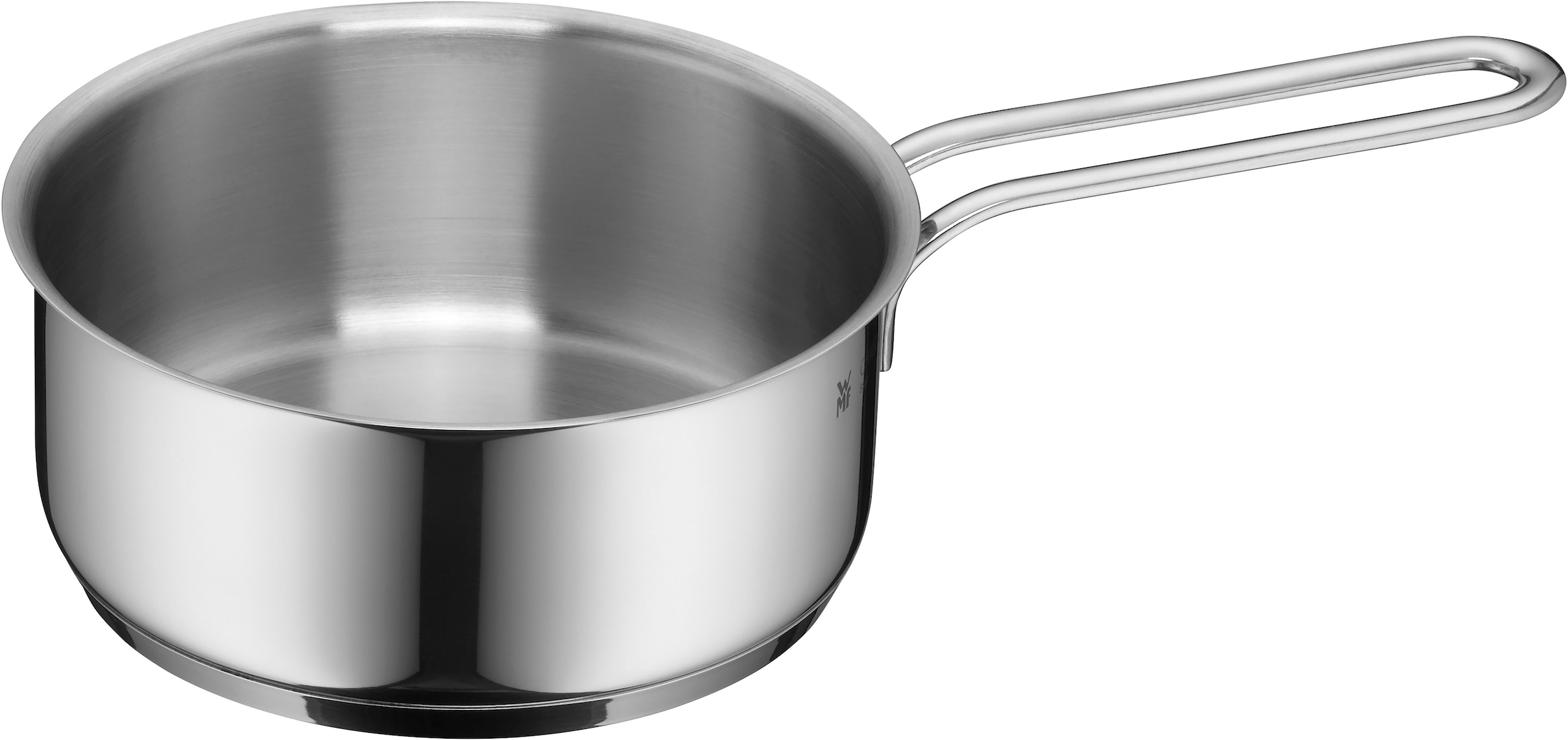WMF Topf-Set »Mini«, Cromargan® Edelstahl Rostfrei 18/10, (Set, 9 tlg.), hochwertige Edelstahldeckel, platzsparende Aufbewahrung, Schüttrand