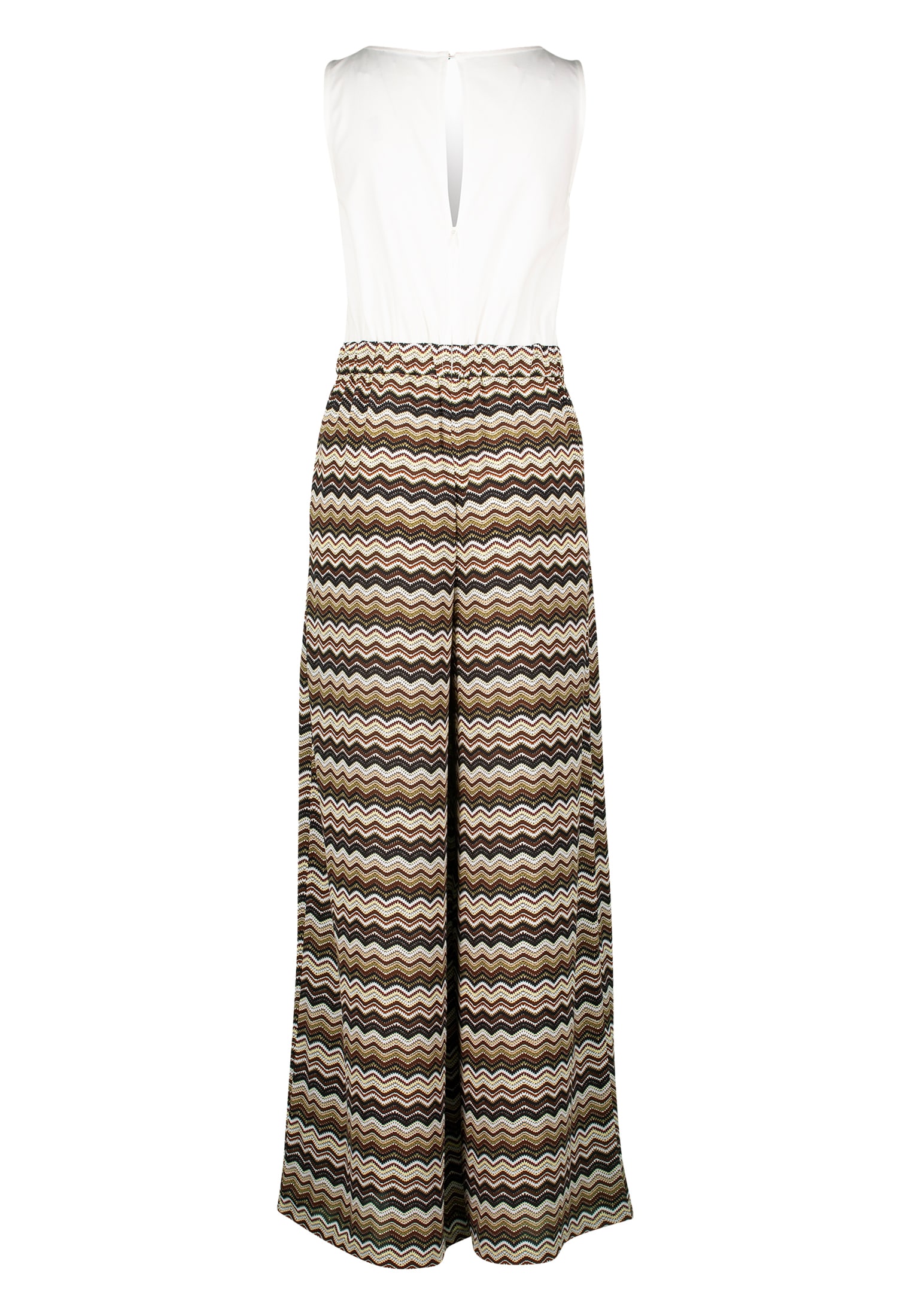 Zero Overall »zero Jumpsuit 2-in-1 Look Zickzackmuster«, (1 tlg.), Falten