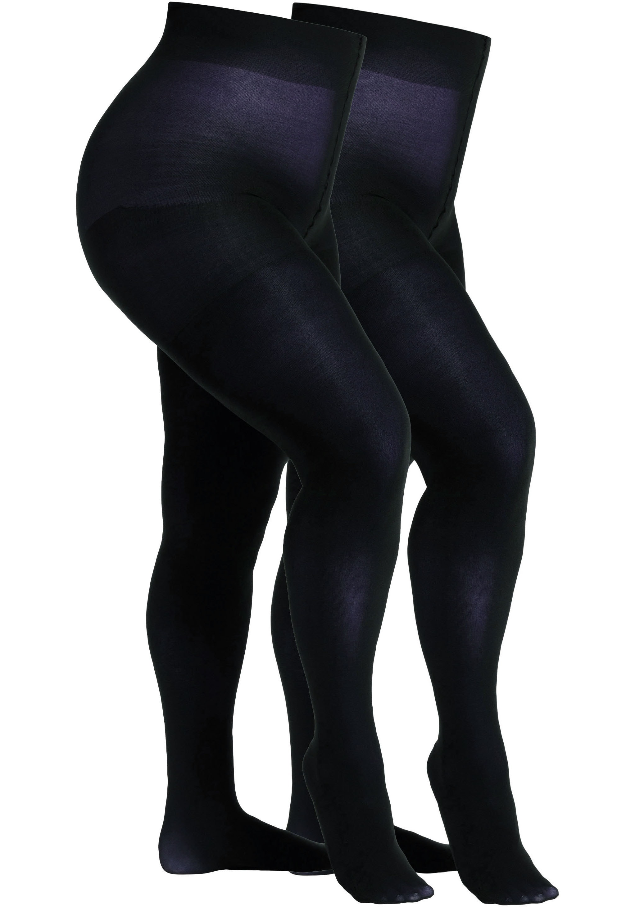 Camano Feinstrumpfhose "fine curvy" 60 DEN Curvy-Tights, matt, extra breiter Bund