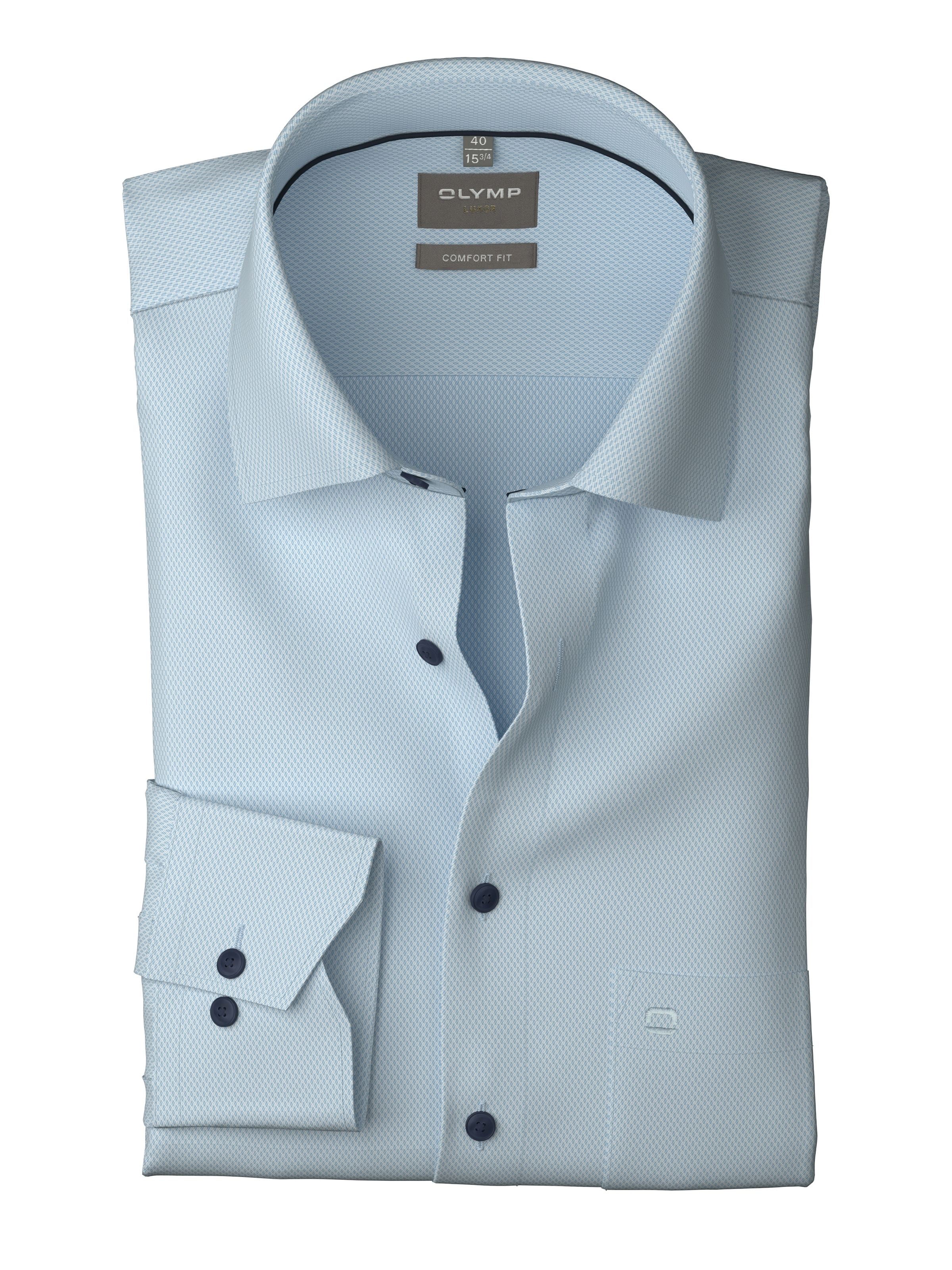 OLYMP Langarmhemd "Luxor", Businesshemd, comfort fit, Minimalprint, New-Ken günstig online kaufen