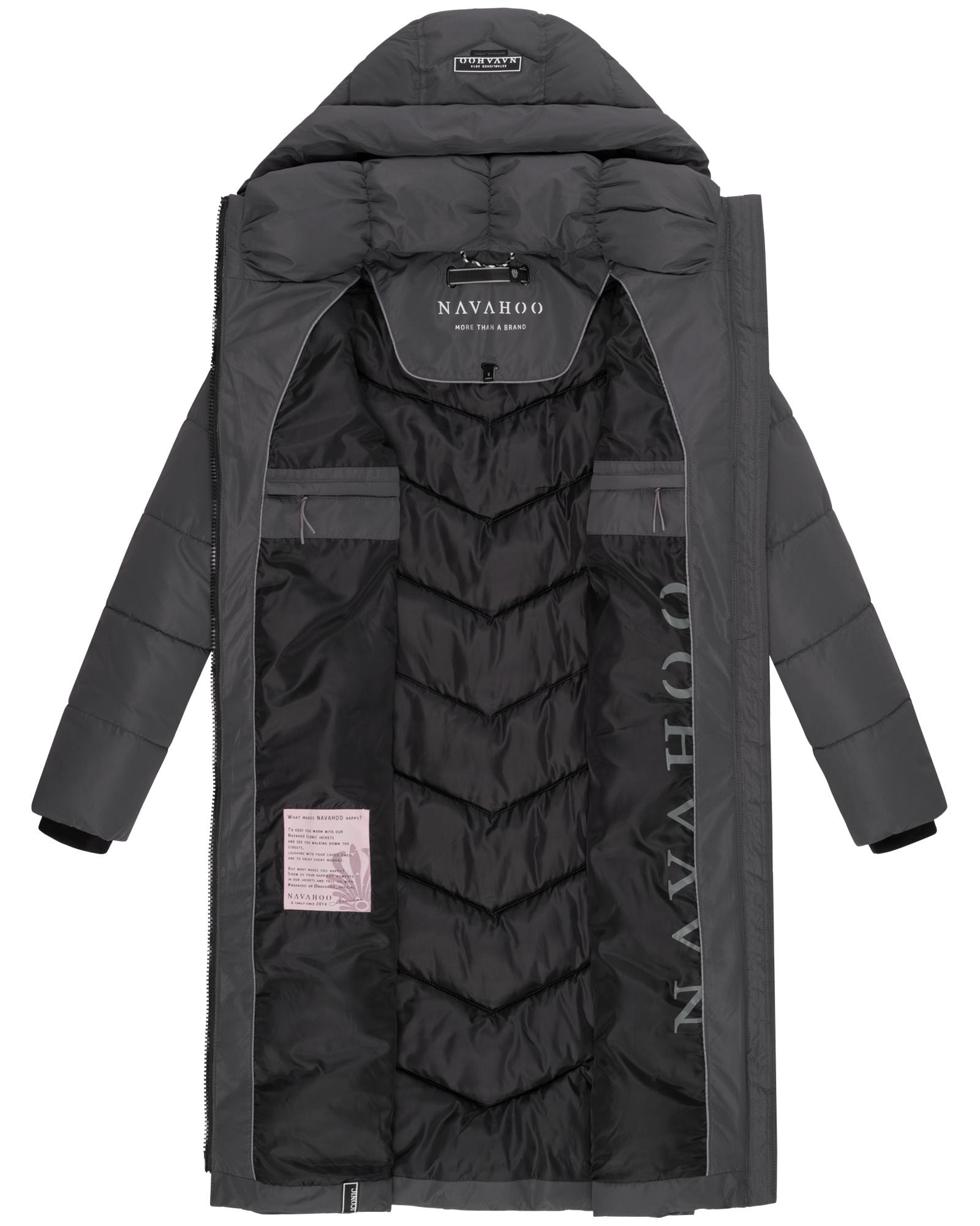 Navahoo Steppmantel »Sahnekatzii XIV«, Schicker Wintermantel mit kuschlig warm wattiertem Kragen