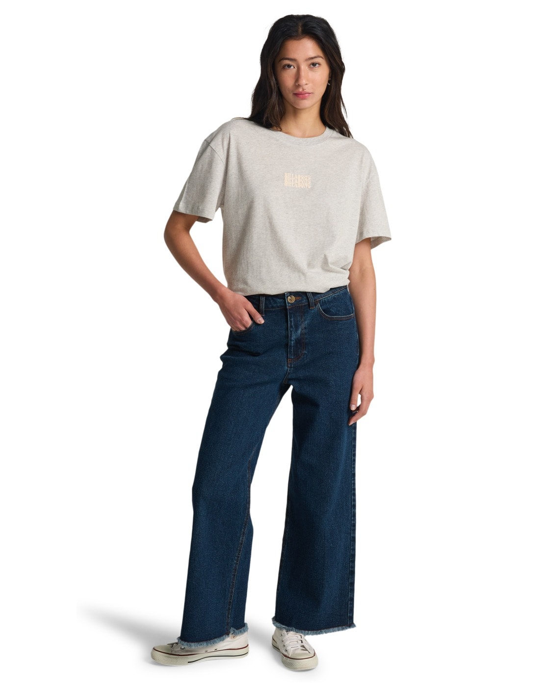 Weite Jeans BILLABONG "Be Free", Damen, Gr. 28M, night sky, Obermaterial: 98% Walkfrottier, 2% Elasthan;, Jeans