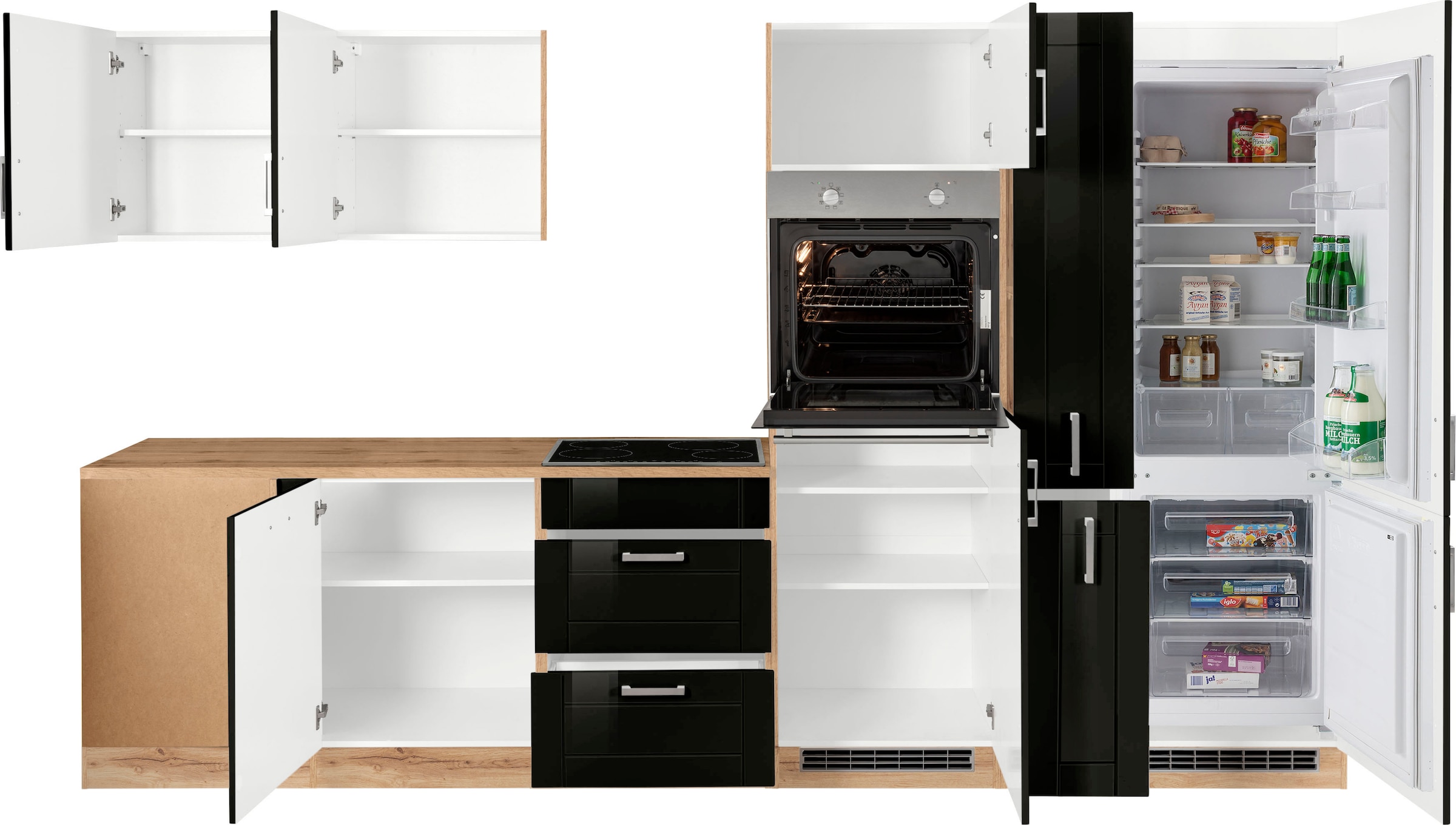 KOCHSTATION Winkelküche »KS-Tinnum«, ohne E-Geräte, Stellbreite 240/330 cm