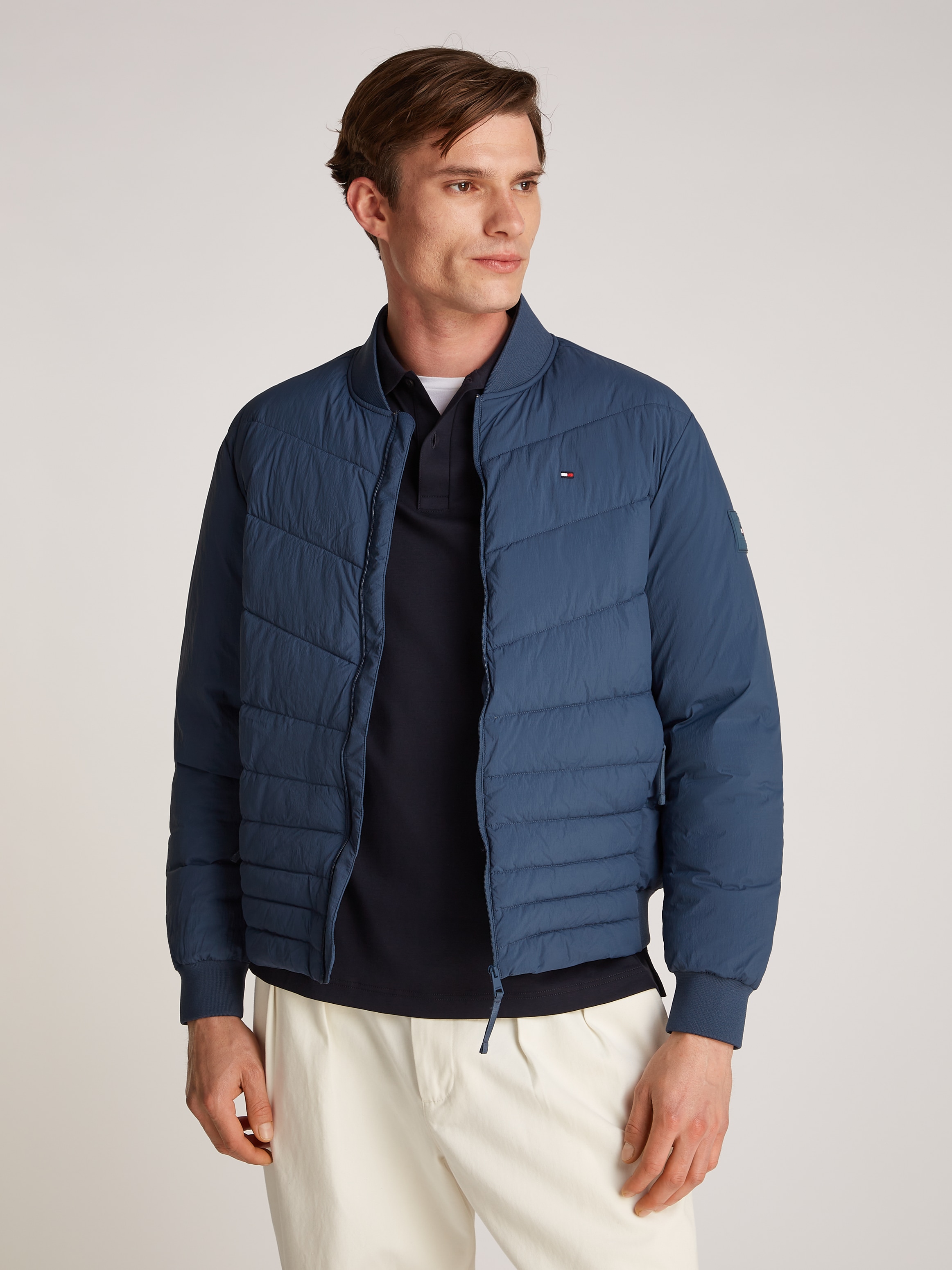 Tommy Hilfiger Bomberjacke "MIX QUILT BOMBER", mit Steppung