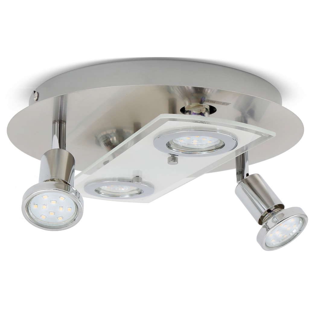 B.K.Licht LED Deckenspot »Orion«, 4 flammig-flammig