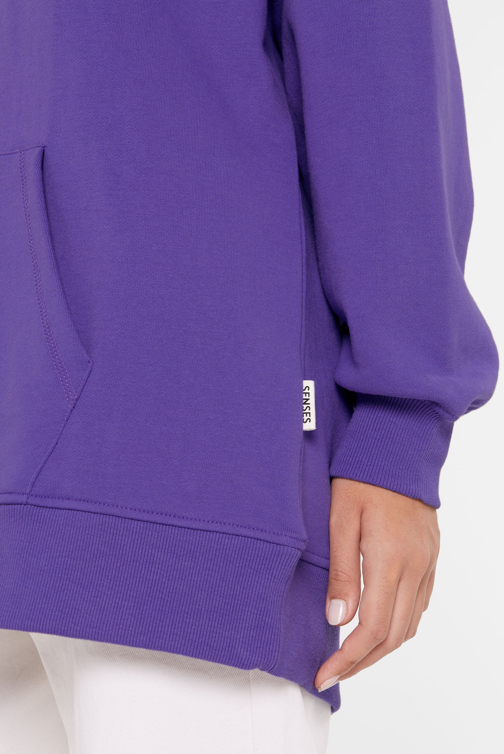 SENSES.THE LABEL Kapuzensweatshirt , mit Frottee Lettern
