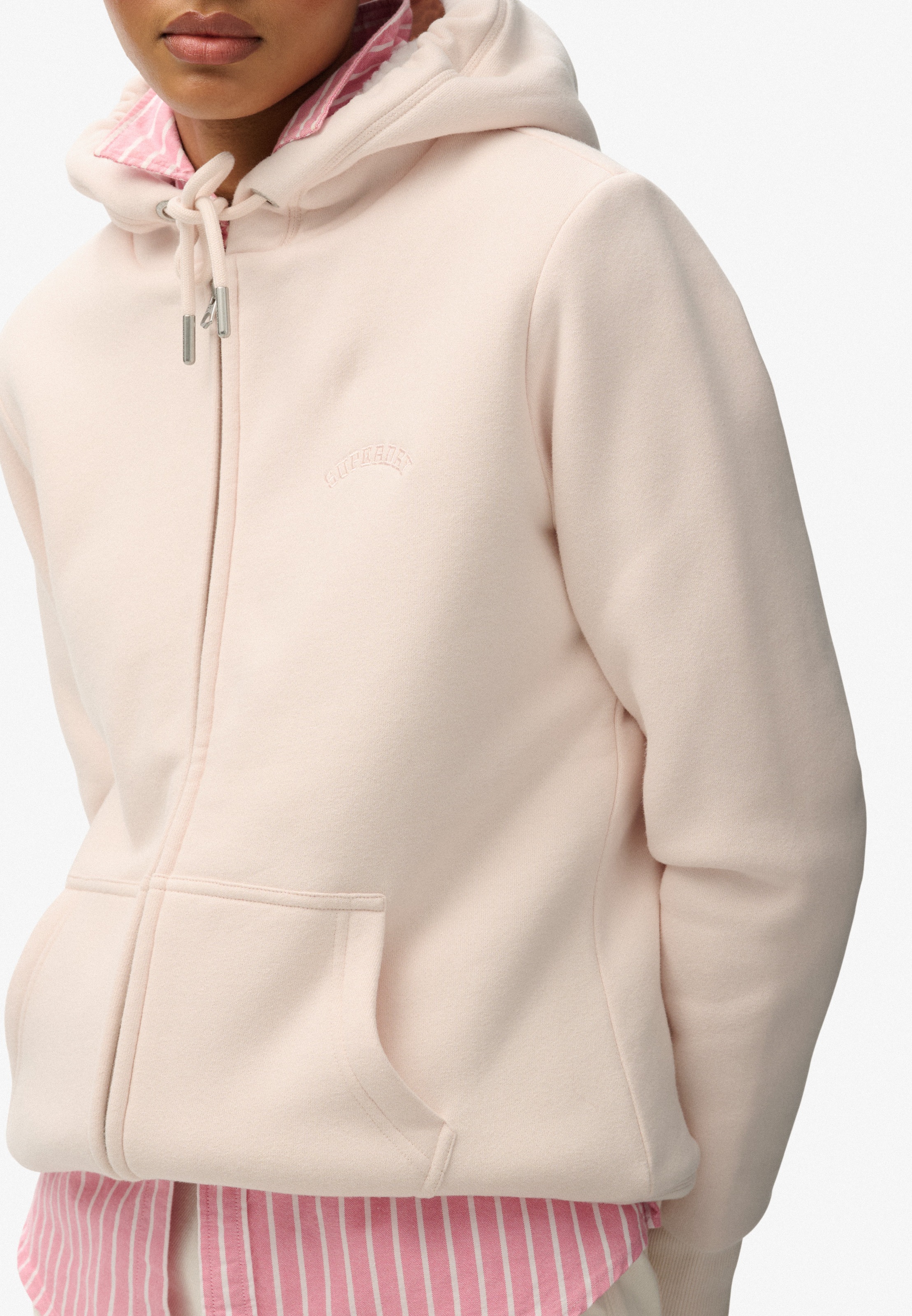 Superdry Kapuzensweatjacke "BORG LINED ZIPHOOD" günstig online kaufen