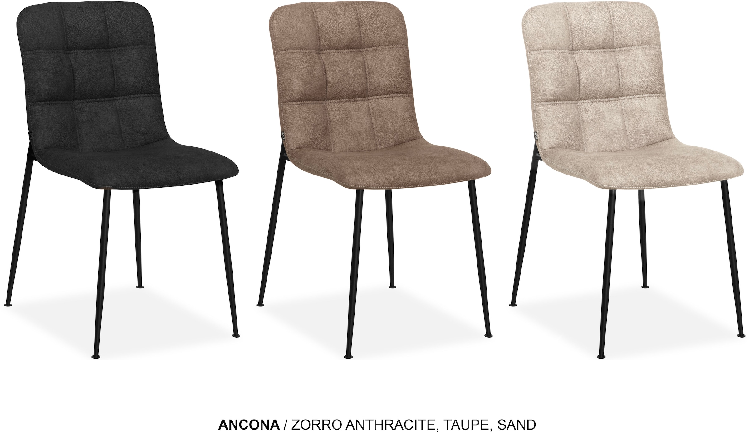 OMG Design Esszimmerstuhl "Ancona" (Set) 2 Stk. Stoff Schalenstuhl, bequem günstig online kaufen